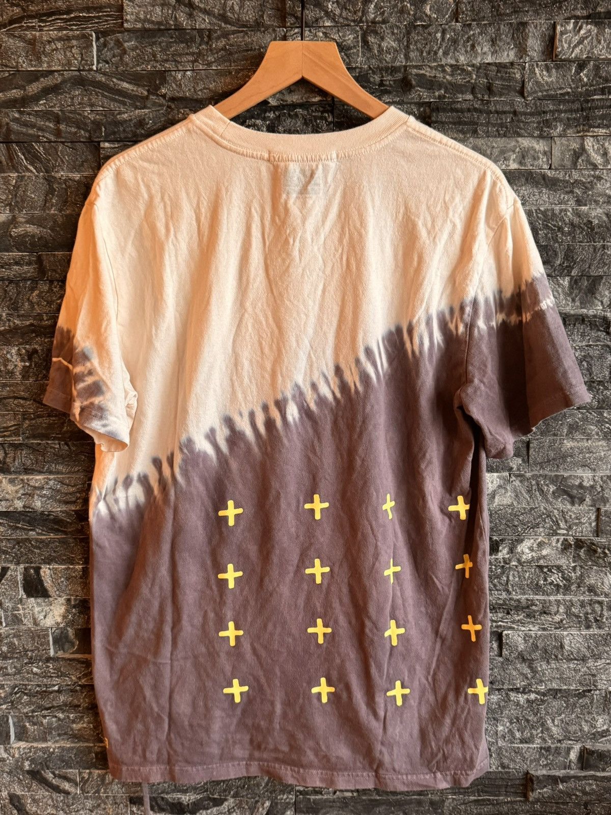 Ksubi Ksubi | Purple and Cream Tie Dye T Shirt With Yellow Accents Size US L / EU 52-54 / 3 - 3 Thumbnail
