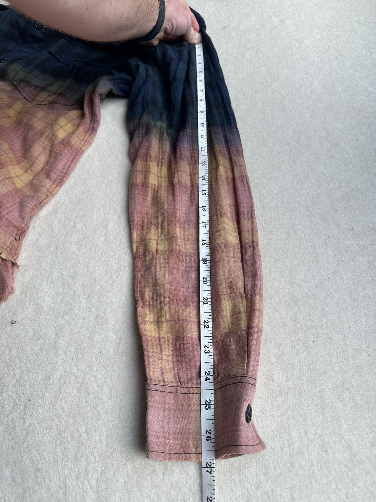 Saint Laurent Paris SS16 Saint Laurent surf sound bleached flannel 2 tone Hedi Size US L / EU 52-54 / 3 - 12 Thumbnail