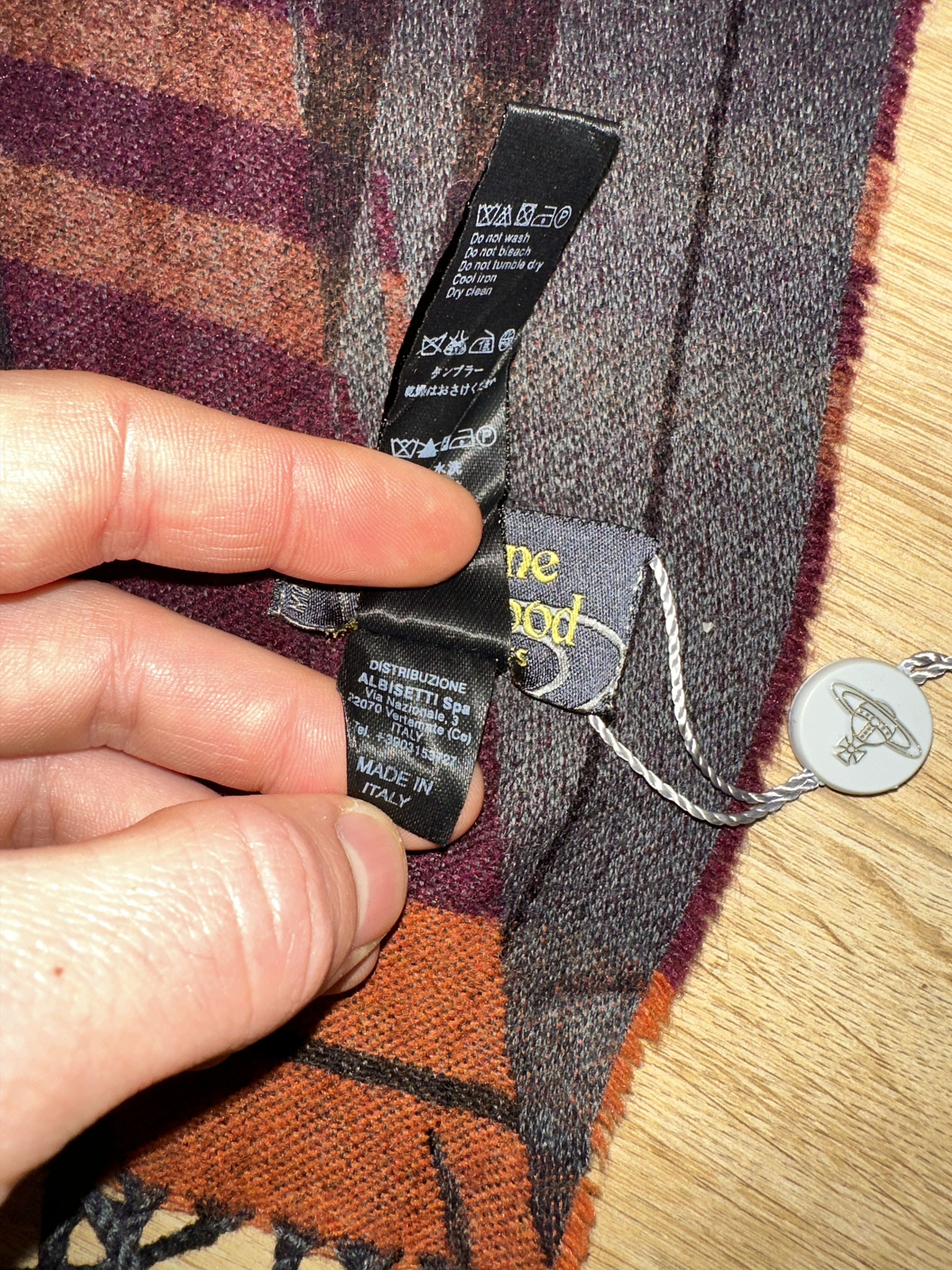 Vivienne Westwood Rare Vivienne Westwood Orb Plaid Wool Blend Fringed 185x38 Size ONE SIZE - 11 Thumbnail