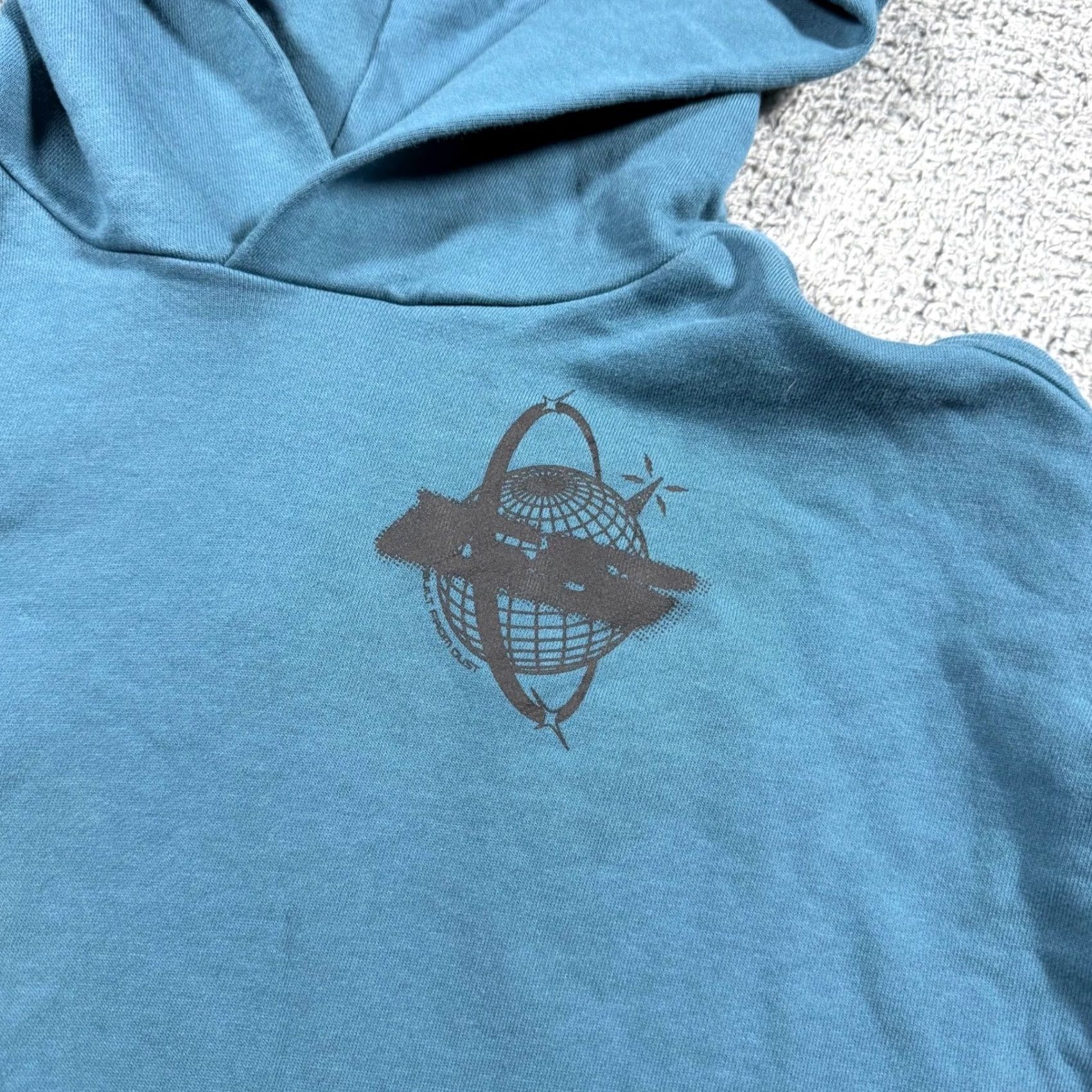 Gymshark Gymshark Hoodie Teal Blue Oversized XS Self Improvement Lifting Graphic Size US XS / EU 42 / 0 - 3 Thumbnail