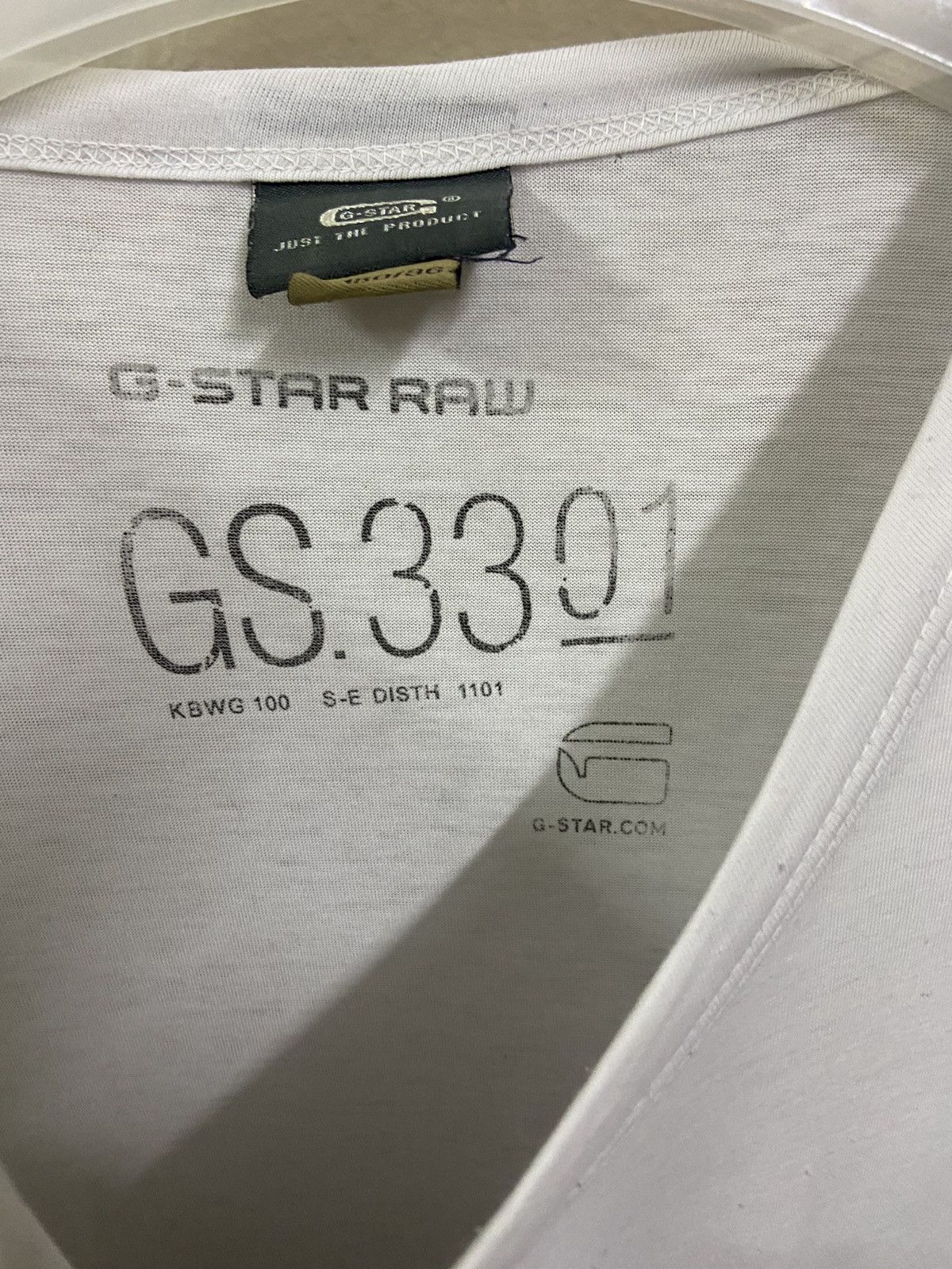 G-Star G Star Raw T-Shirt White Big Central Logo Size US XL / EU 56 / 4 - 6 Thumbnail