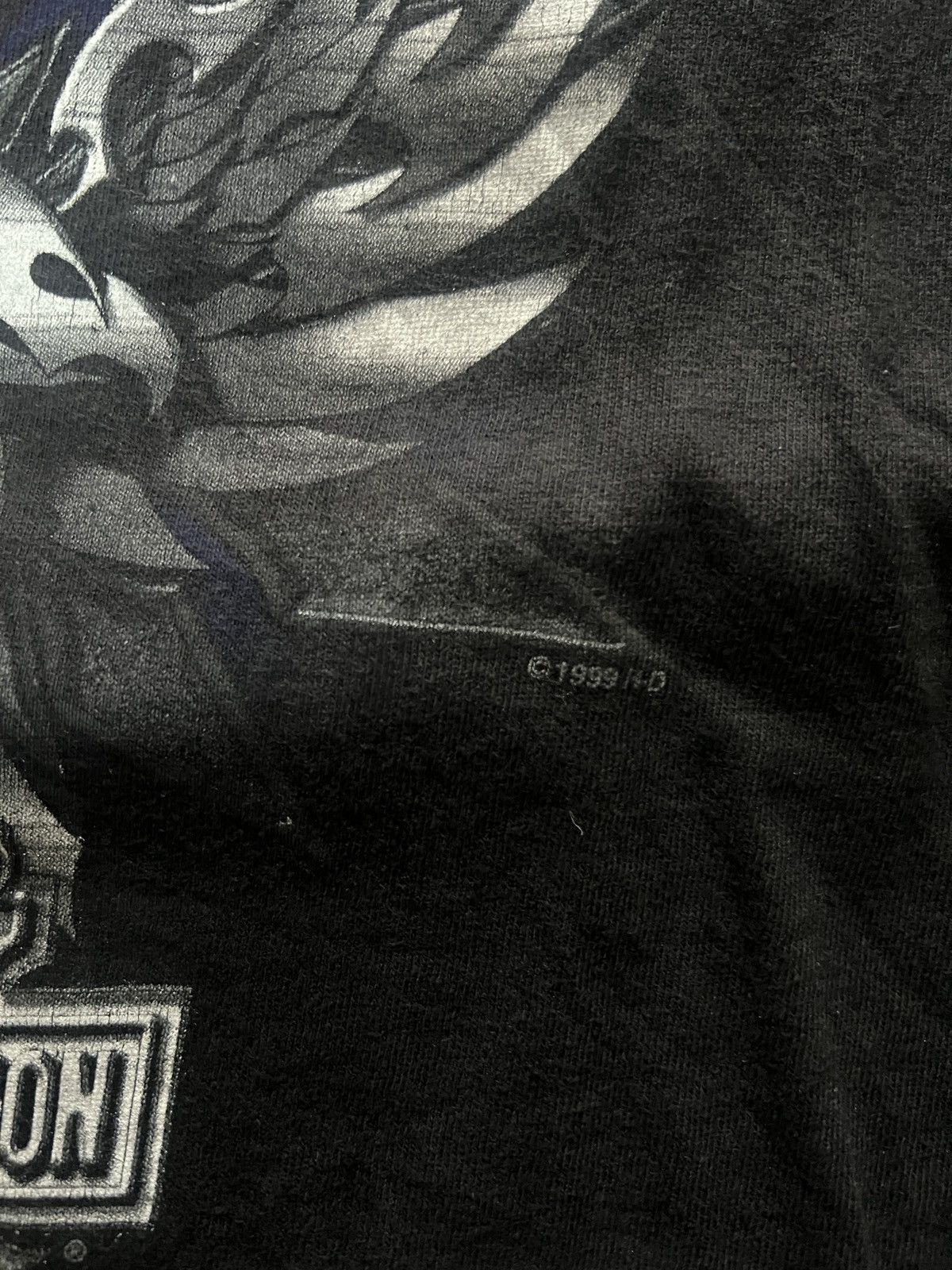 Harley Davidson Harley Davidson Men's Black and White T-shirt Size US XL / EU 56 / 4 - 3 Thumbnail