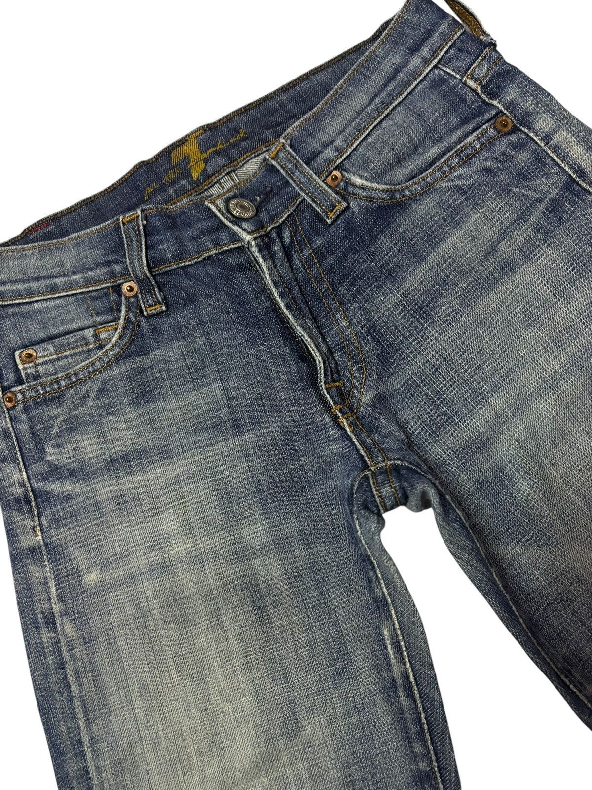 7 For All Mankind Vtg 7 For All Mankind Bootcut Flared Distressed Jeans Size 26" / US 2 / IT 38 - 5 Thumbnail