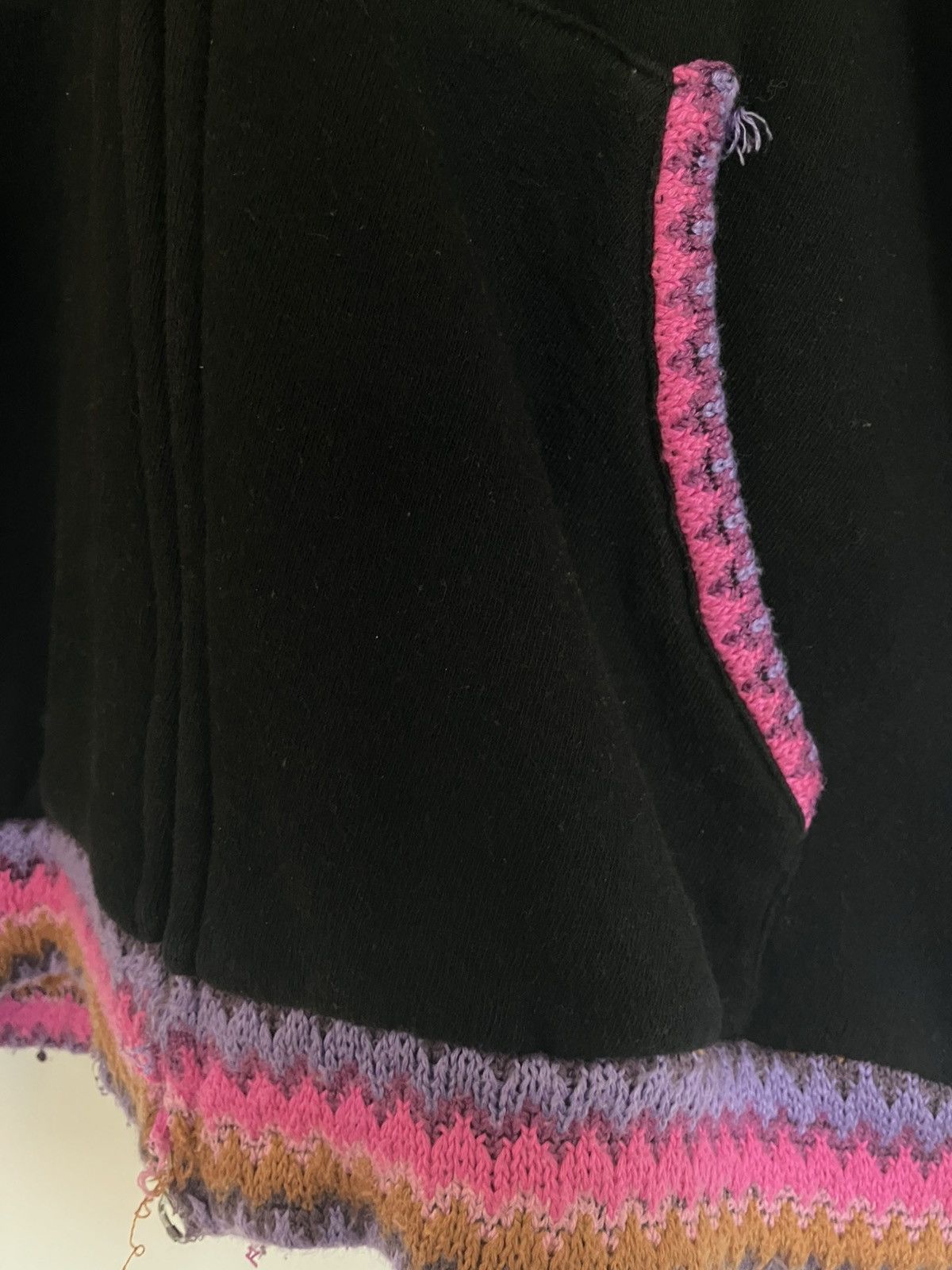 PPFM PPFM Short-Sleeve Knit Hoodie w Pink/Purple Striped Lining Size US M / EU 48-50 / 2 - 7 Thumbnail