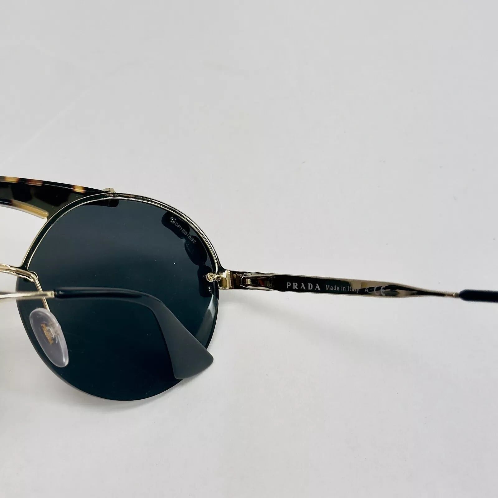 Prada PRADA ORNATE JEWEL Stud Sunglasses 52U Silver Black PR52US Size ONE SIZE - 8 Thumbnail