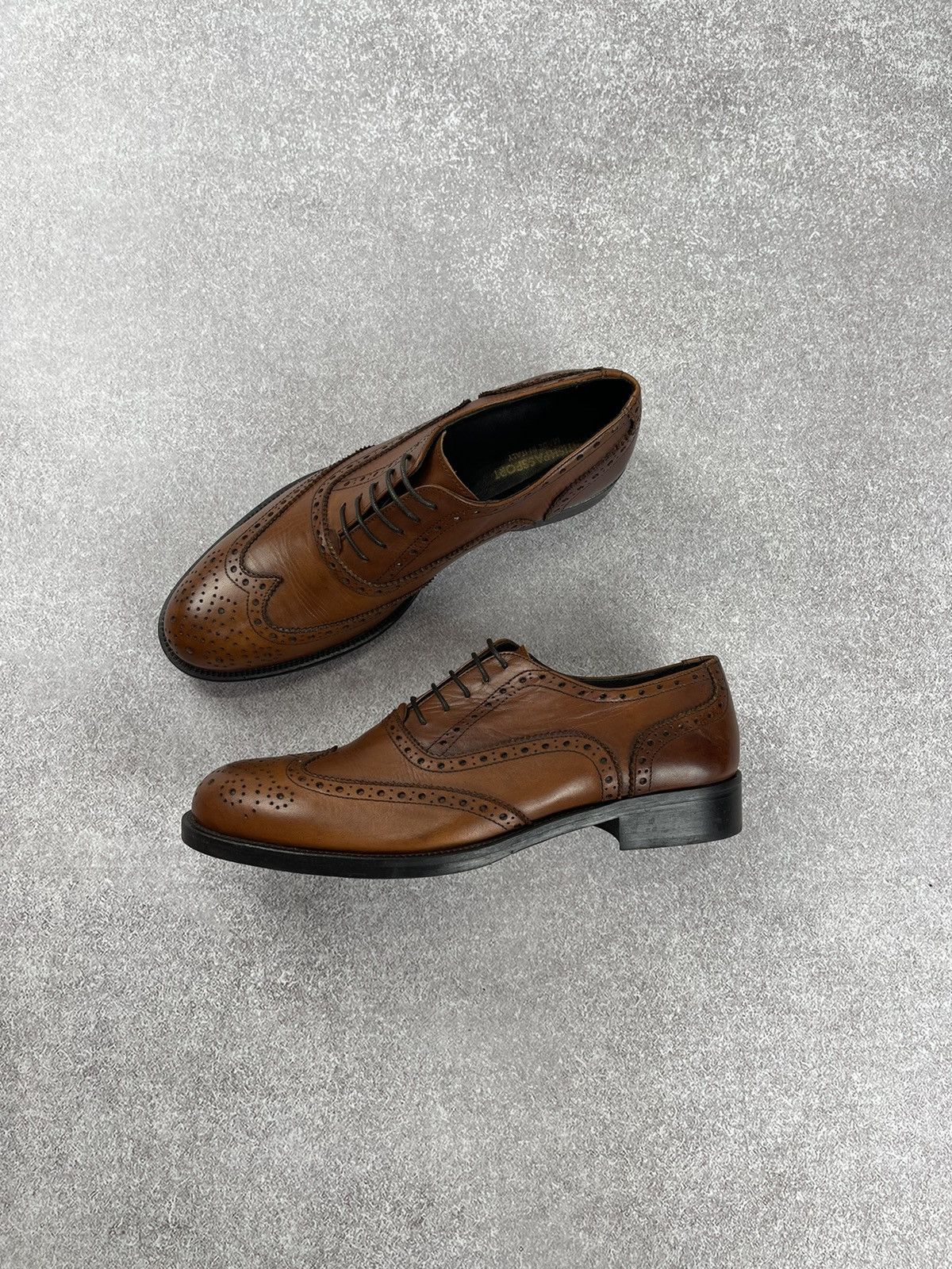 Designer × Vintage Vintage British Passport Leather Brogue Derby Men’s Shoes Size US 9 / EU 42 - 3 Thumbnail