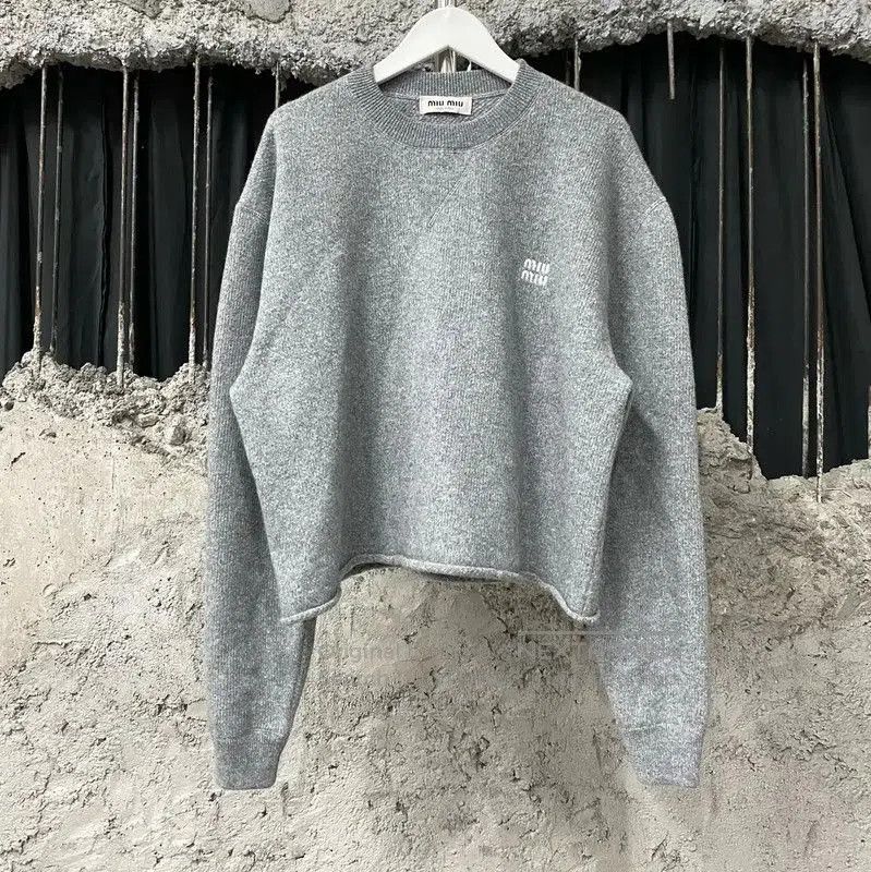 Miu Miu Gray Women's Pullover Sweater .