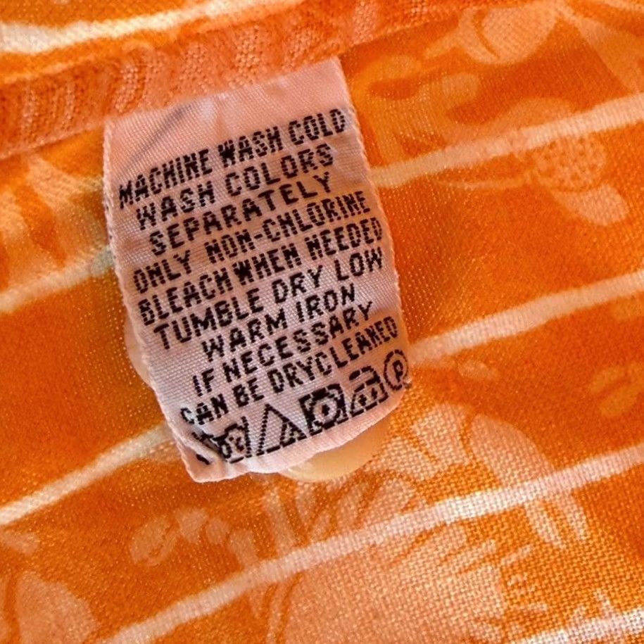 Tommy Bahama Tommy Bahama Relax Resort Shirt Orange Crabs Lobsters 100% Linen Men Large Size US L / EU 52-54 / 3 - 7 Thumbnail