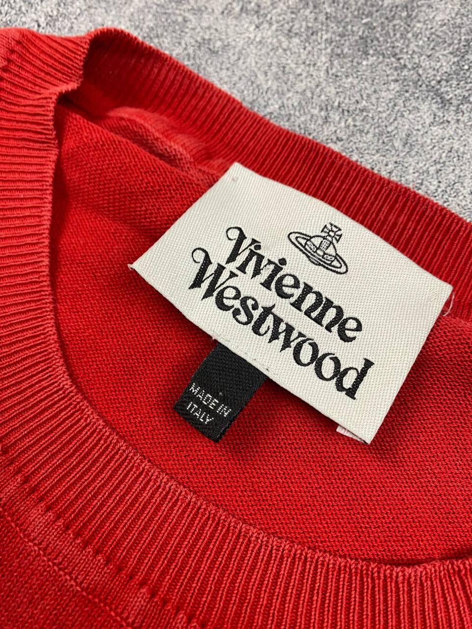 Vintage × Vivienne Westwood Vintage Vivienne Westwood Red Lebel Orbit Sweater Knitwear Size US XL / EU 56 / 4 - 5 Thumbnail
