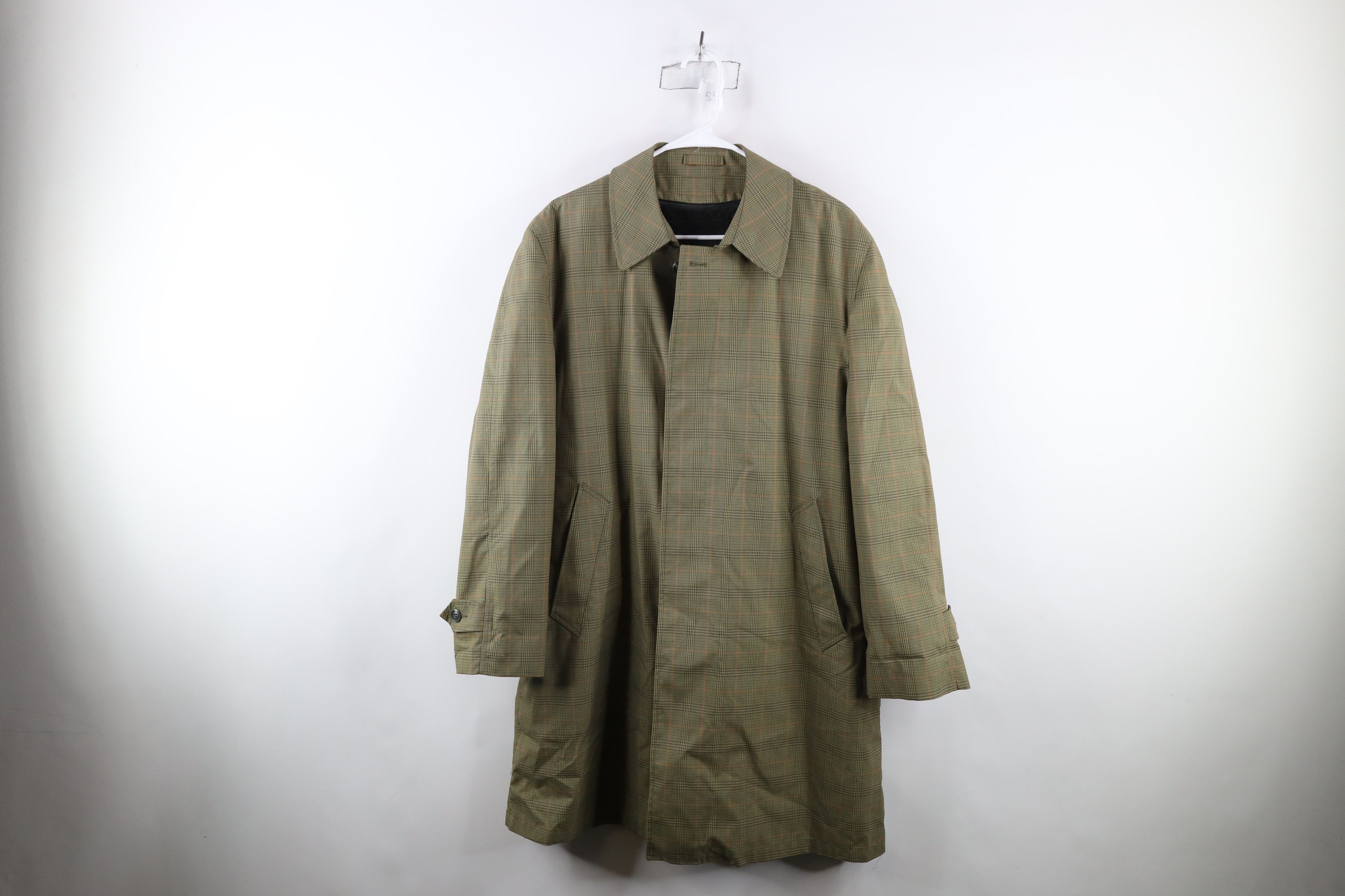 Vintage Vintage 50s 60s Streetwear Coat Overcoat Jacket Plaid USA Size US L / EU 52-54 / 3 - 1 Thumbnail