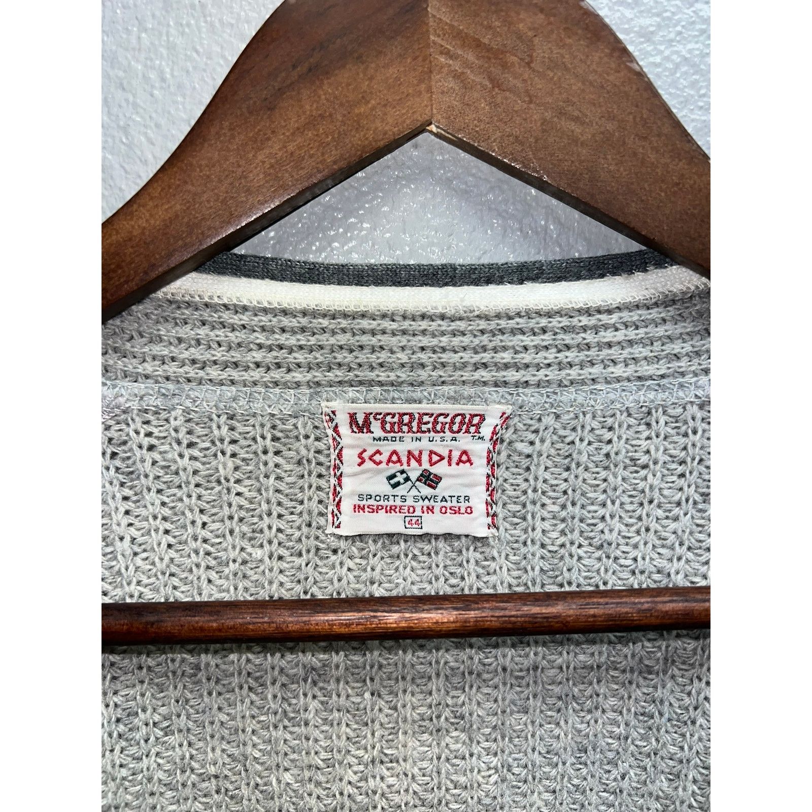 Vintage Vintage Mcgregor Cardigan Sweater Scandia Sports Oslo 80s XL Size US XL / EU 56 / 4 - 2 Thumbnail