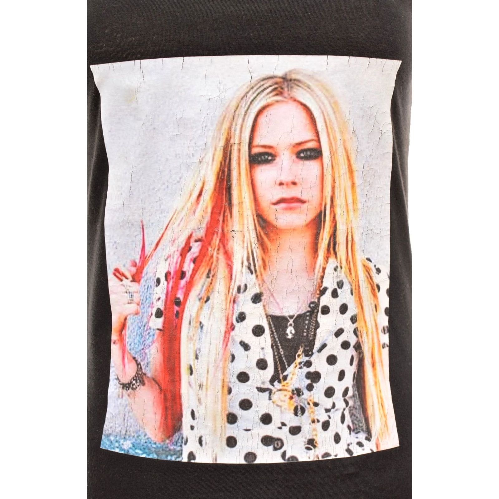 Jerzees VINTAGE Jerzees Avril Lavigne Womens Tank Top Singlet M Black Y2K 2000s Tank Womens Shirt/Top Size M / US 6-8 / IT 42-44 - 2 Thumbnail