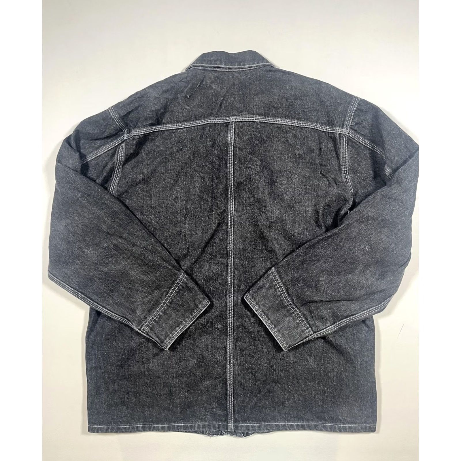 Denime Base Allusion Jacket Mens Medium Gray Denim Military Workwear Casual Button Size US M / EU 48-50 / 2 - 2 Thumbnail