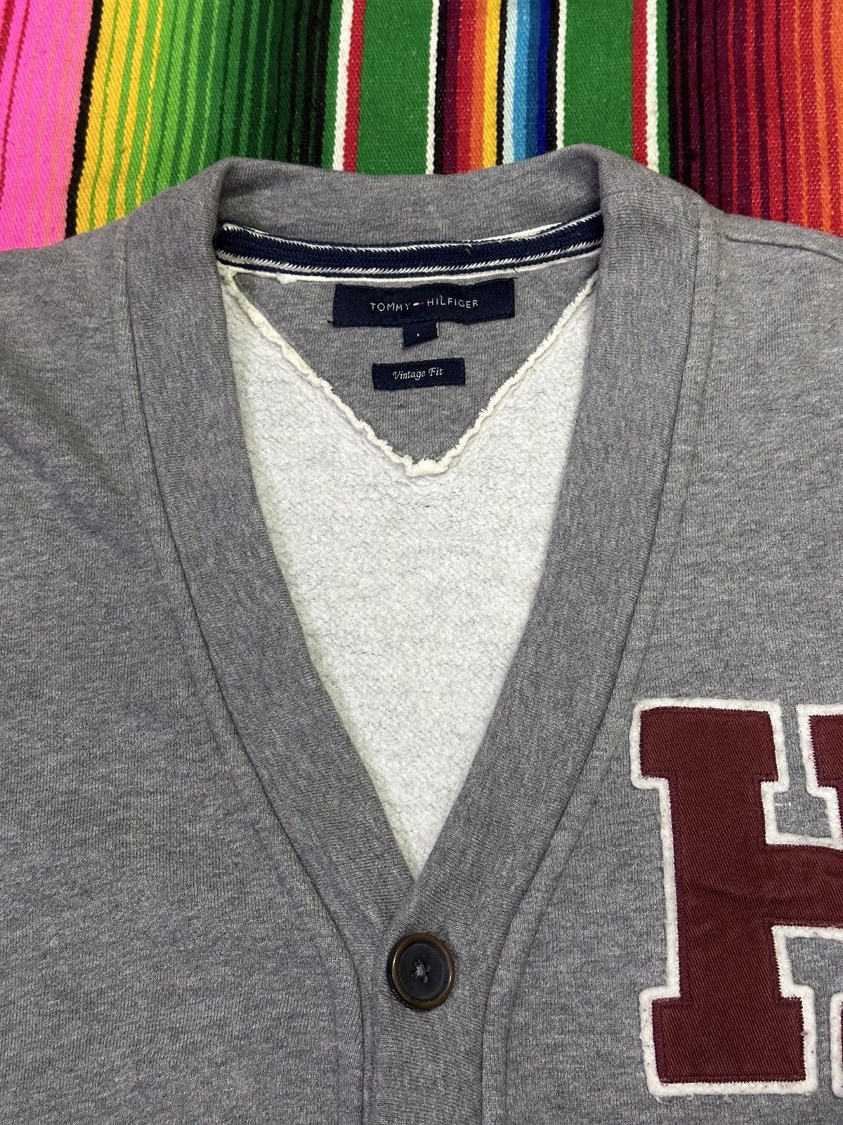 Japanese Brand Tommy Hilfiger Vintage Fit Cardigan 💥 Size US M / EU 48-50 / 2 - 3 Thumbnail