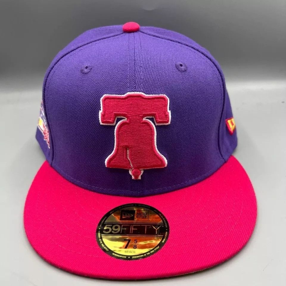 New Era Philadelphia Phillies Hat Men 7 5/8 59Fifty New Era Fitted Size ONE SIZE - 2 Thumbnail