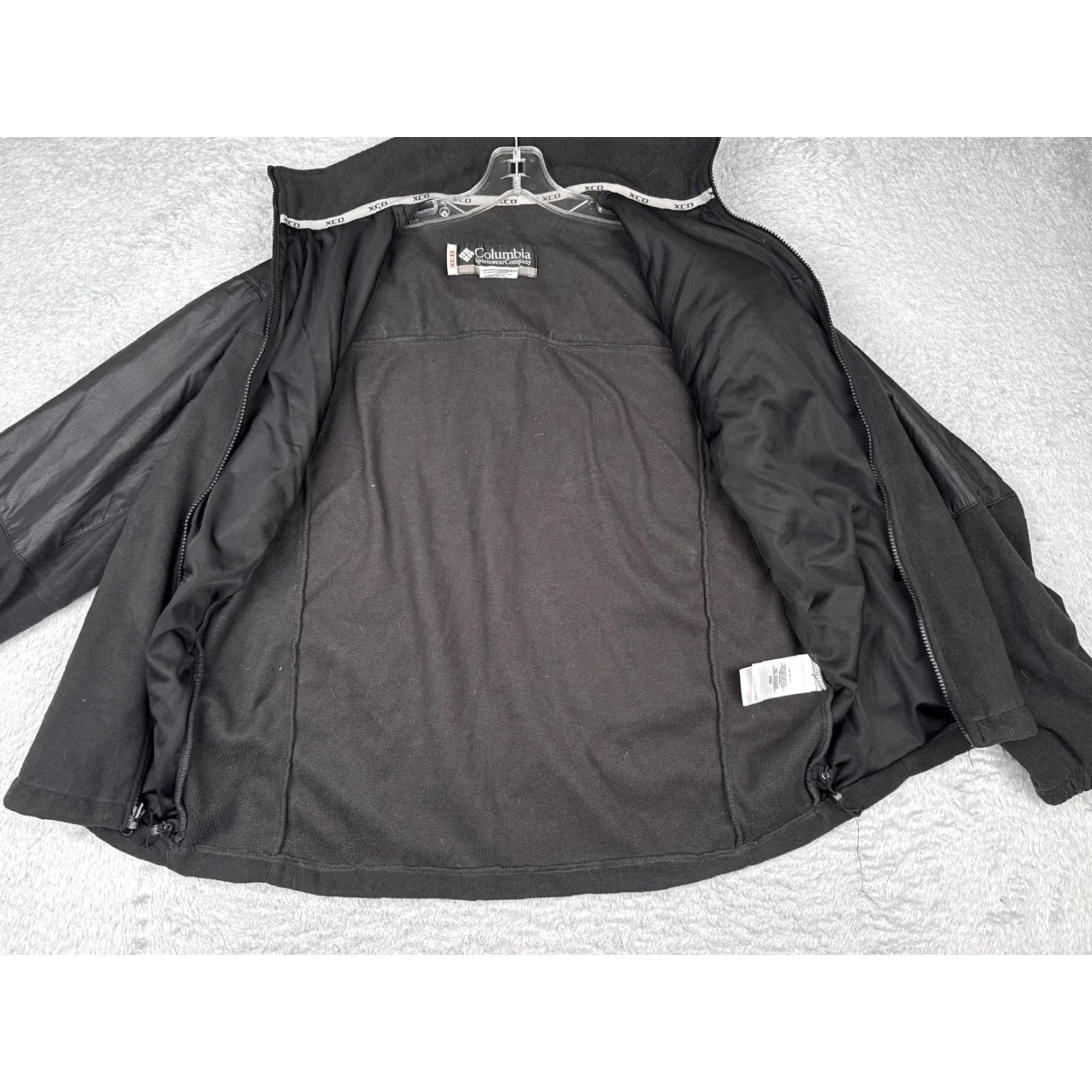 YOKE Columbia Jacket Mens Large Black Interchange Fleece Full Zip Nylon Yoke Windbreaker Sweatshirt Outdoor XCO 3-in-1 Pockets Zipper Logo Size US L / EU 52-54 / 3 - 2 Thumbnail