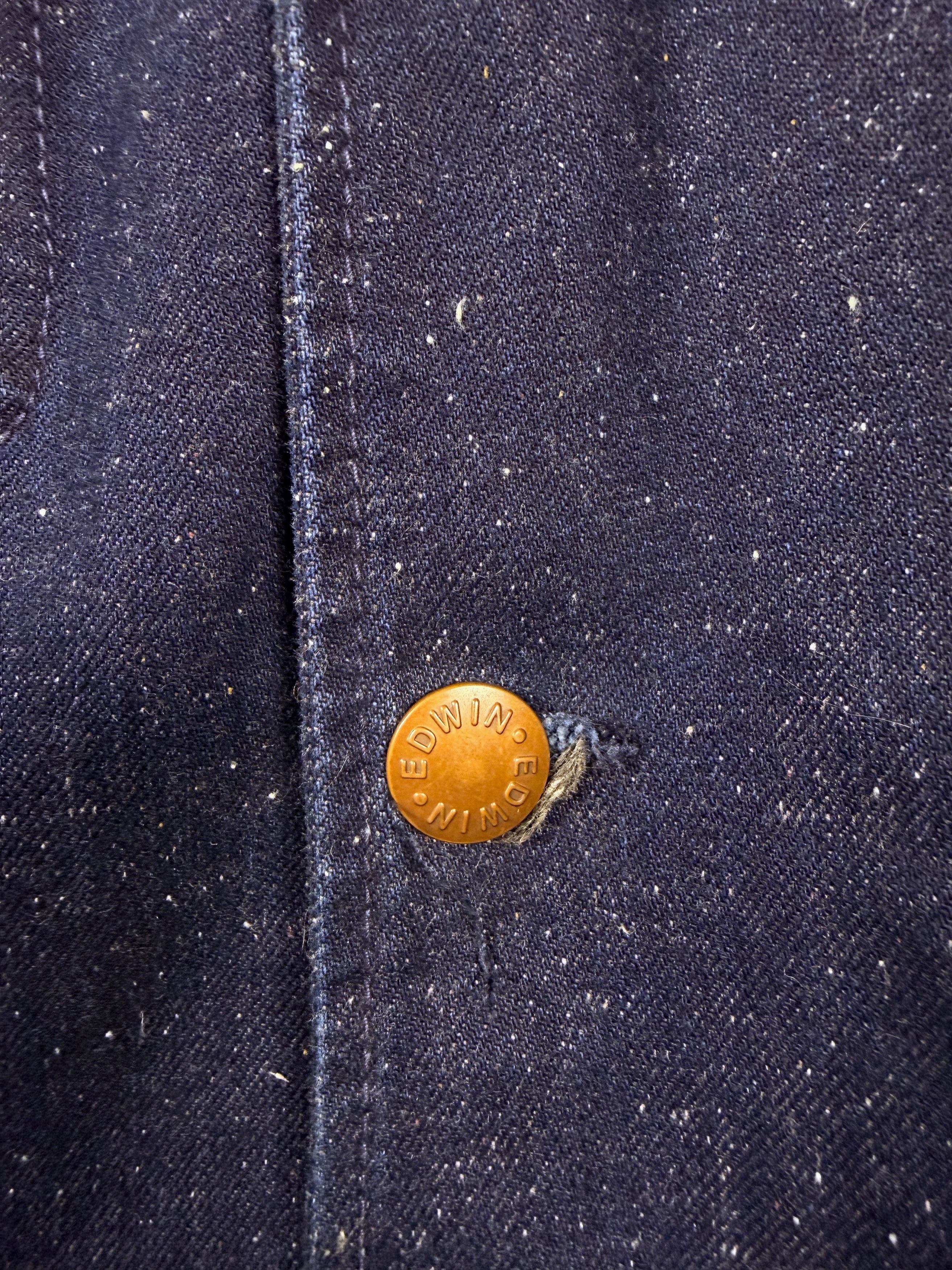 Edwin Men's Edwin Redford Japanese Raw Denim Jacket (M) Size US M / EU 48-50 / 2 - 8 Thumbnail