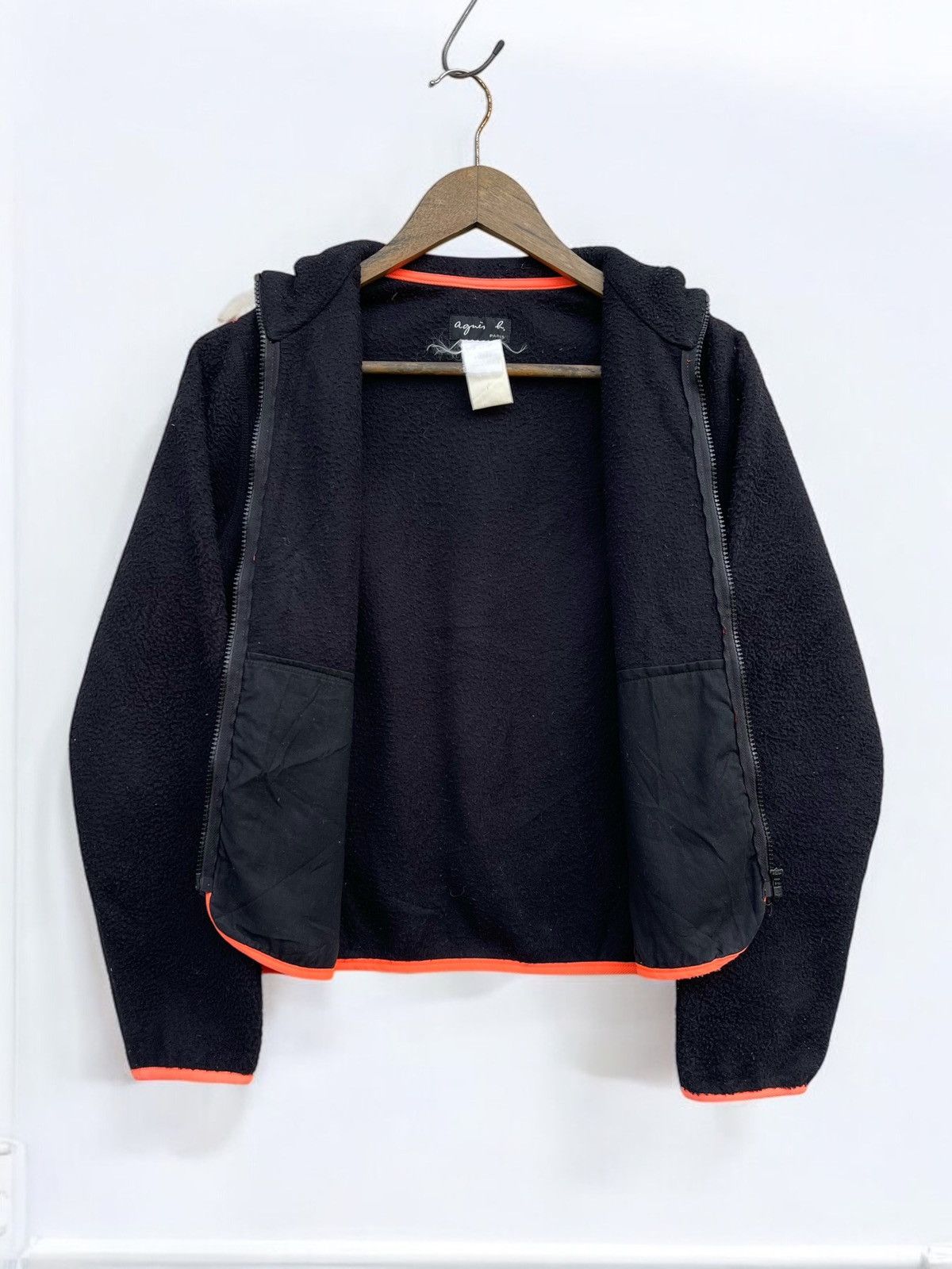 agnes b. 🔥Vintage Agnes B. Fleece Women's Jacket Zip Up Size M / US 6-8 / IT 42-44 - 3 Thumbnail