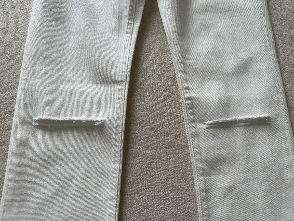 Saint Laurent Paris FW16 Saint Laurent knee slit ripped white jeans Hedi slimane Size US 32 / EU 48 - 19 Thumbnail