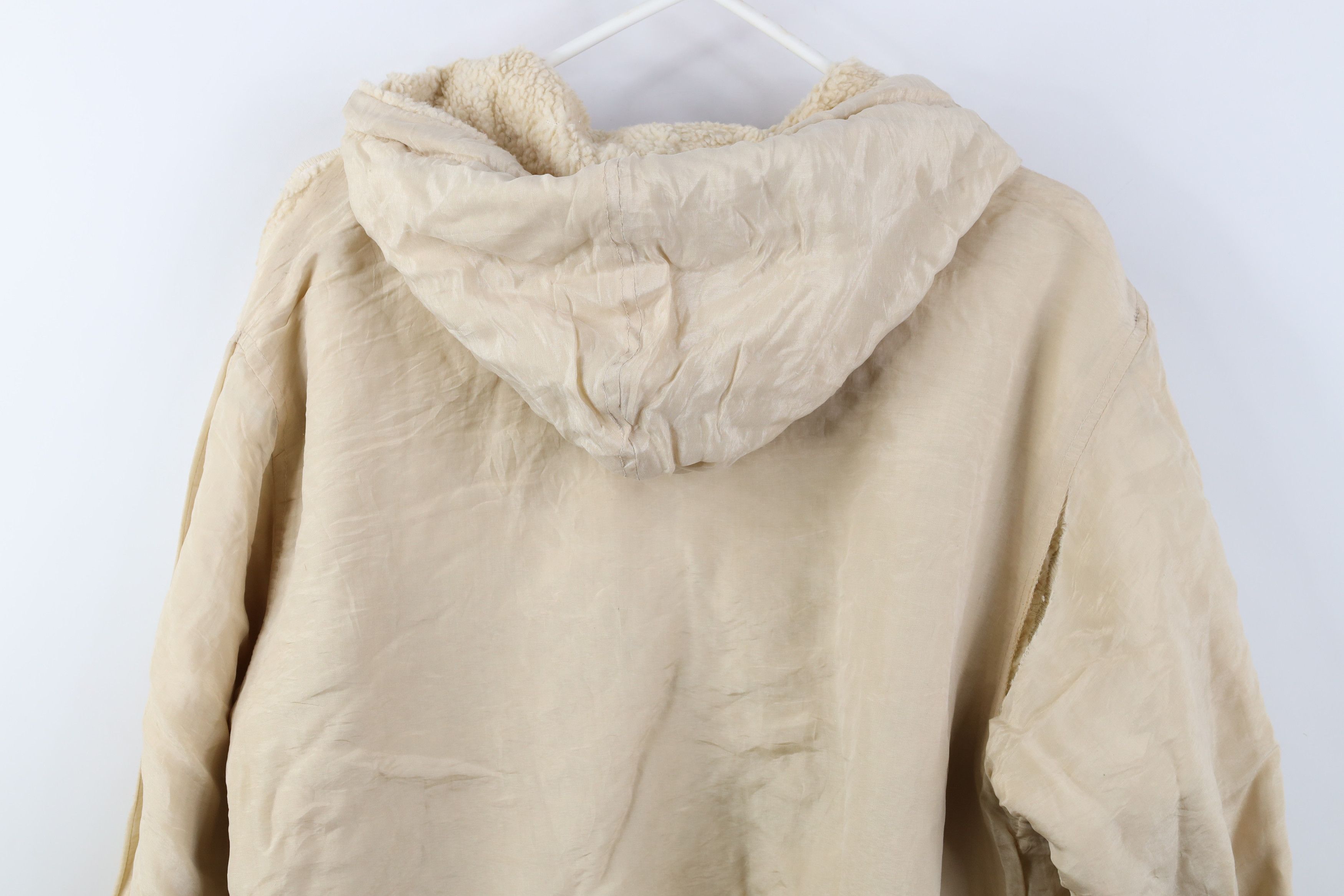 Vintage AS IS Vintage 90s Streetwear Reversible Silk Fleece Hoodie Size M / US 6-8 / IT 42-44 - 10 Thumbnail