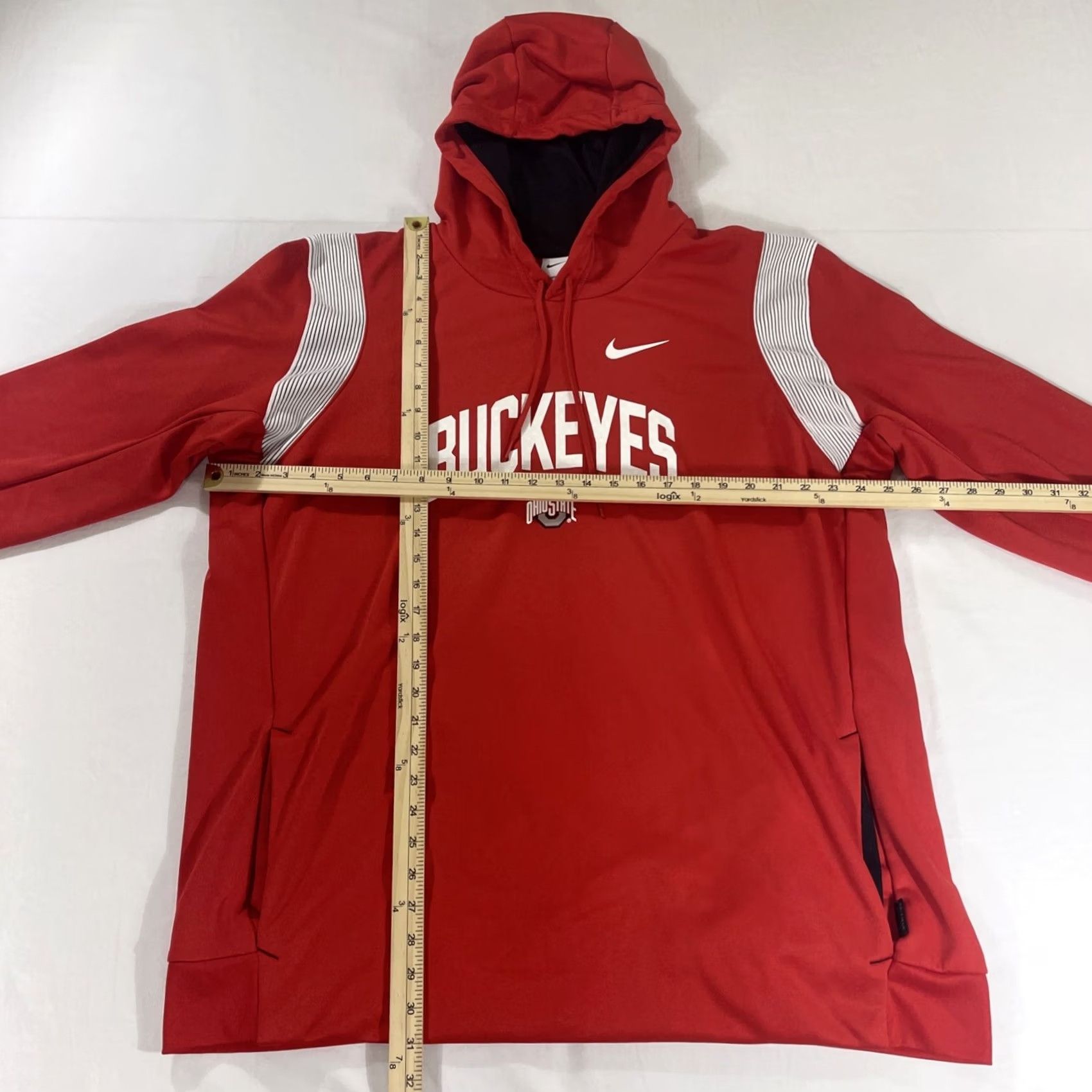 Nike Nike 2XL Hoodie Sweatshirt Ohio State Buckeyes Therma Fit DN6543-657 Red Size US XXL / EU 58 / 5 - 3 Thumbnail