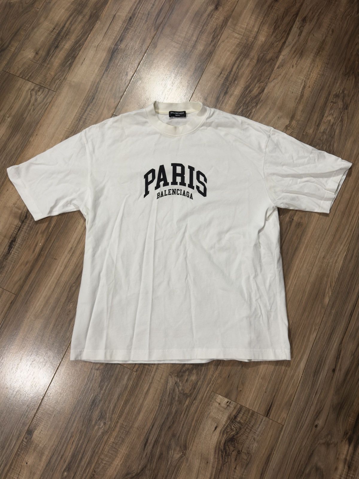 Balenciaga Balenciaga Paris T-shirt Size US S / EU 44-46 / 1 - 1 Thumbnail