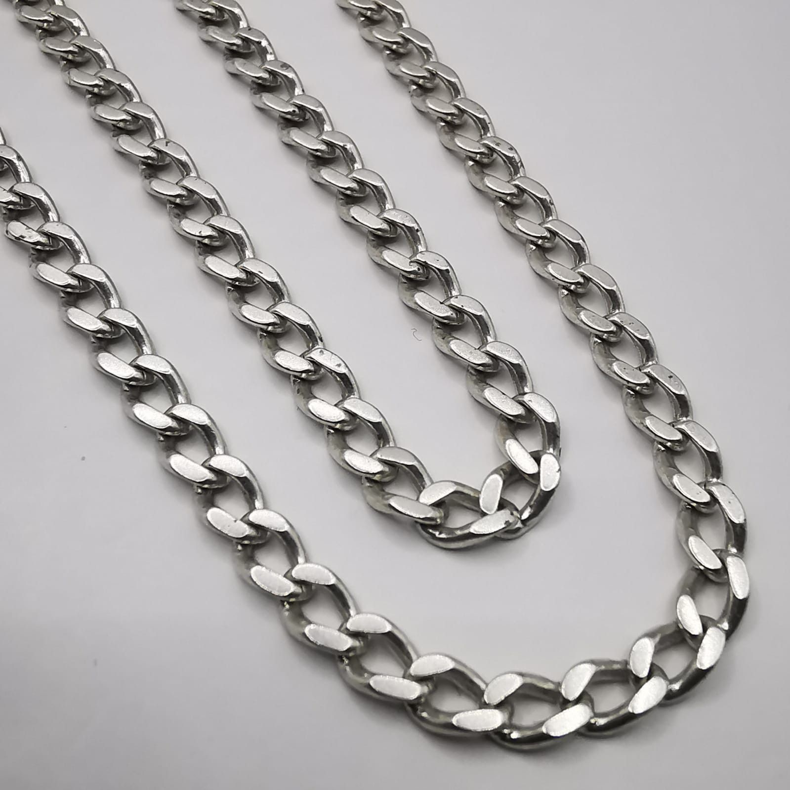 Sterling Silver Vintage Chain, 925 Sterling Silver, Signed 18,31g Size ONE SIZE - 8 Thumbnail