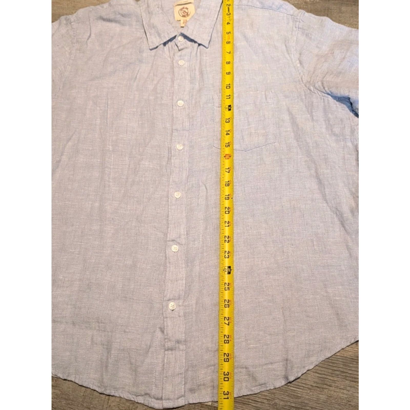 Panama Jack Panama Jack Linen Short Sleeve Button-Up Shirt XXL Blue Mens Size US XXL / EU 58 / 5 - 5 Thumbnail
