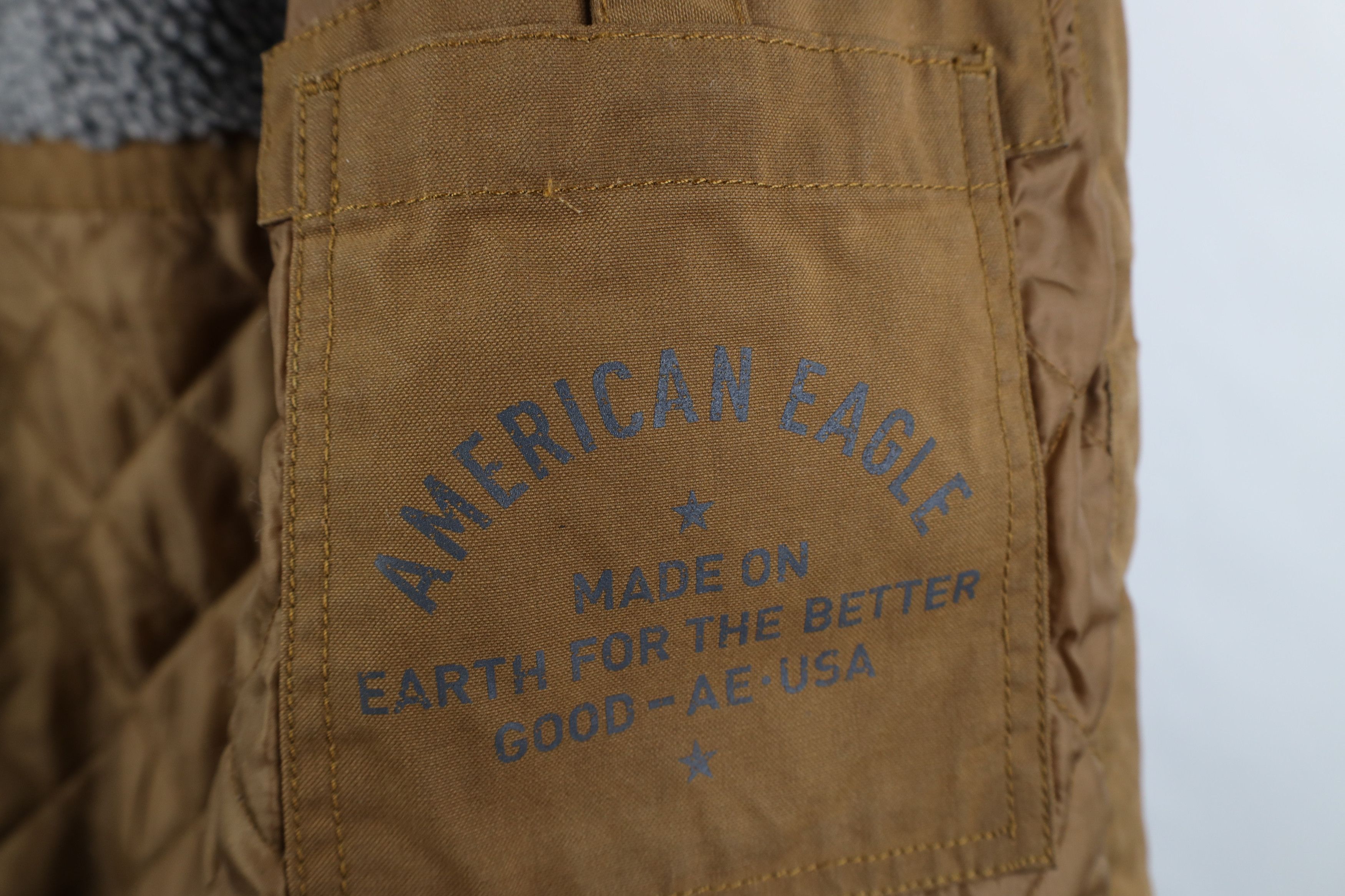 American Eagle Outfitters Vintage Y2K American Eagle Outfitters Waxed Cotton Jacket Size US S / EU 44-46 / 1 - 11 Thumbnail