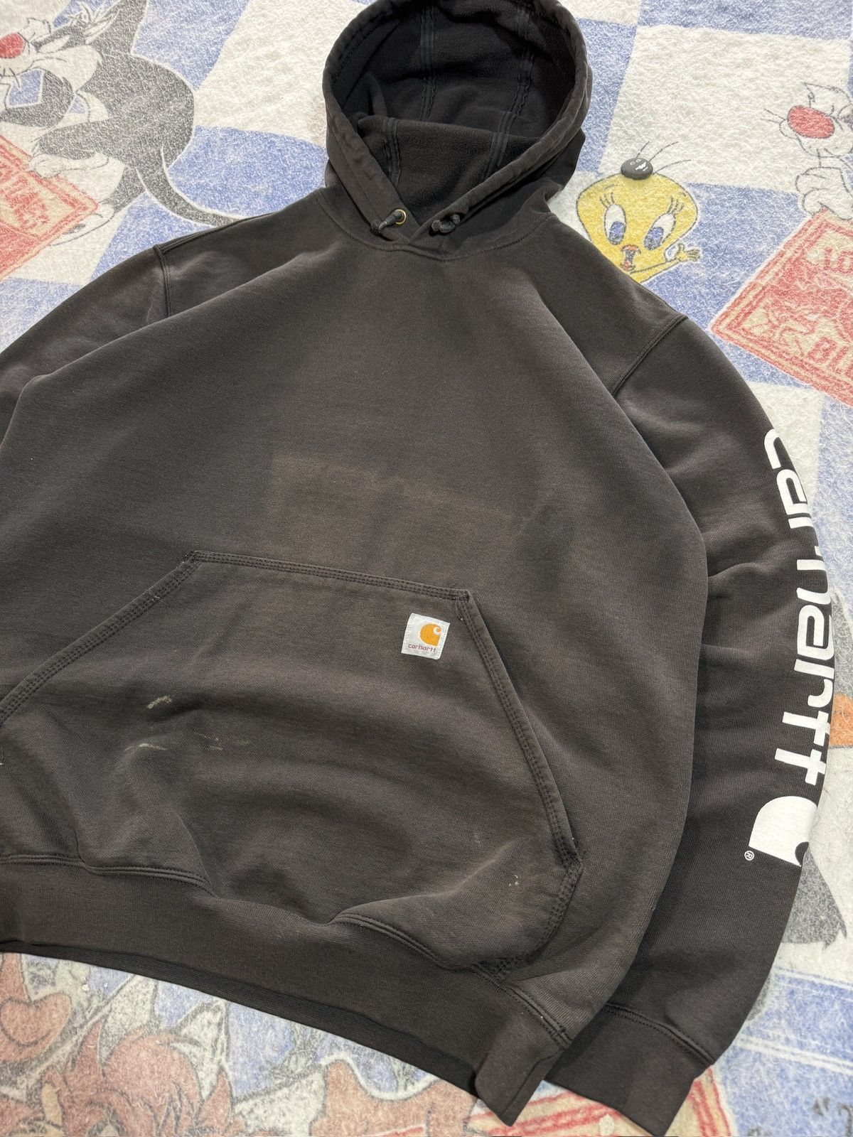 Carhartt Distressed carhartt work hoodie Size US M / EU 48-50 / 2 - 2 Thumbnail
