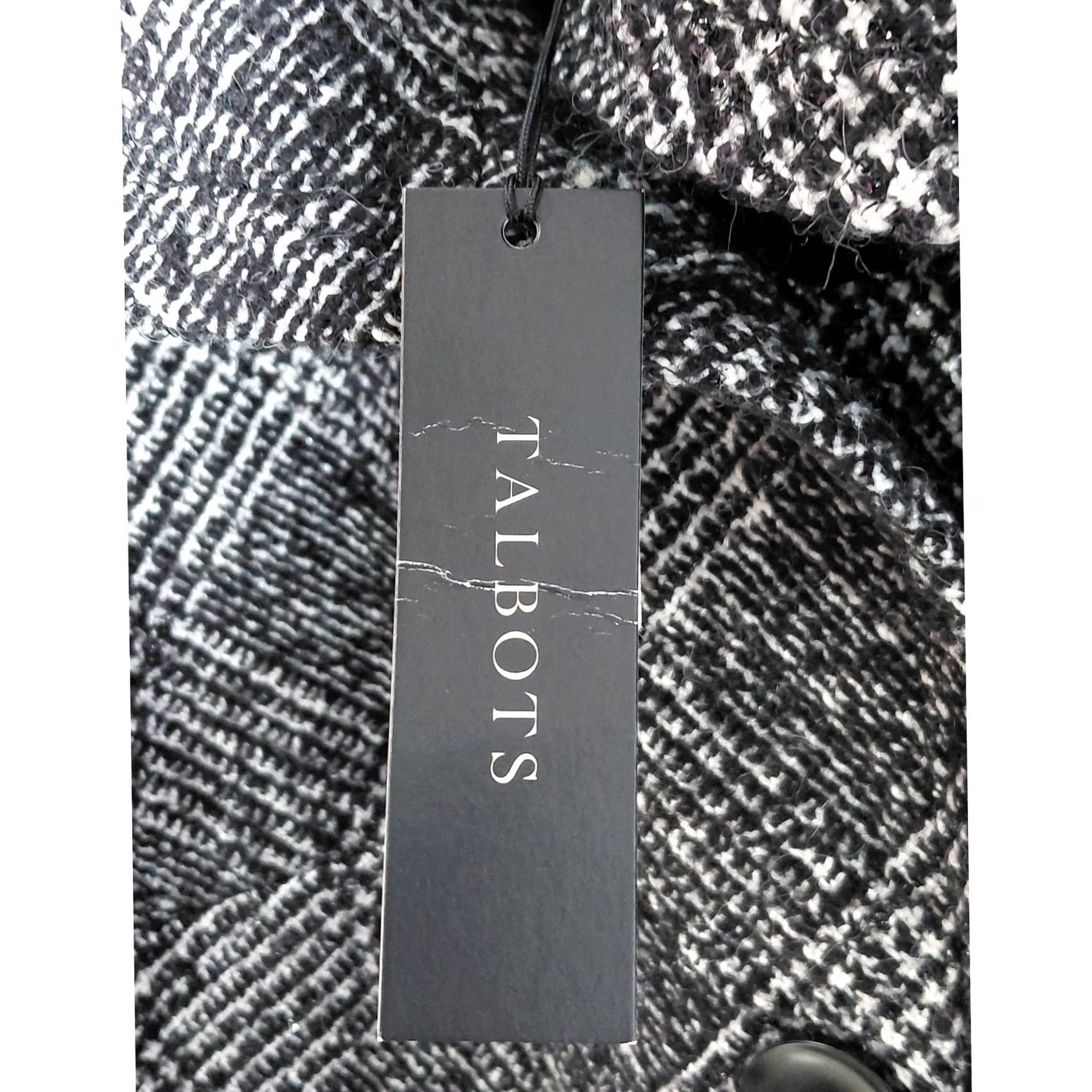 Talbots NWT Talbots Wool Blend Jacket Black White Plaid Long Sleeve Women Size 8 Size M / US 6-8 / IT 42-44 - 5 Thumbnail