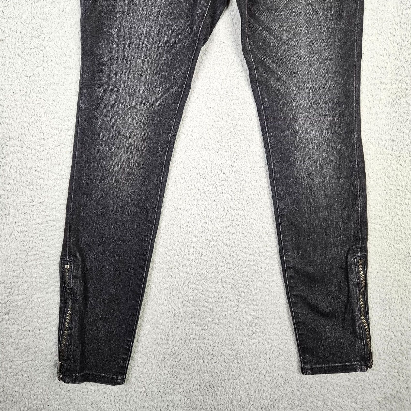 Athleta Athleta Sculptek Women's Denim Jeans Side Zipper Black 10 Modern Regular Fit Stretch 5-Pocket Non-Sheer Casual Pants Mens Womens Girls Size 32" / US 10 / IT 46 - 3 Thumbnail
