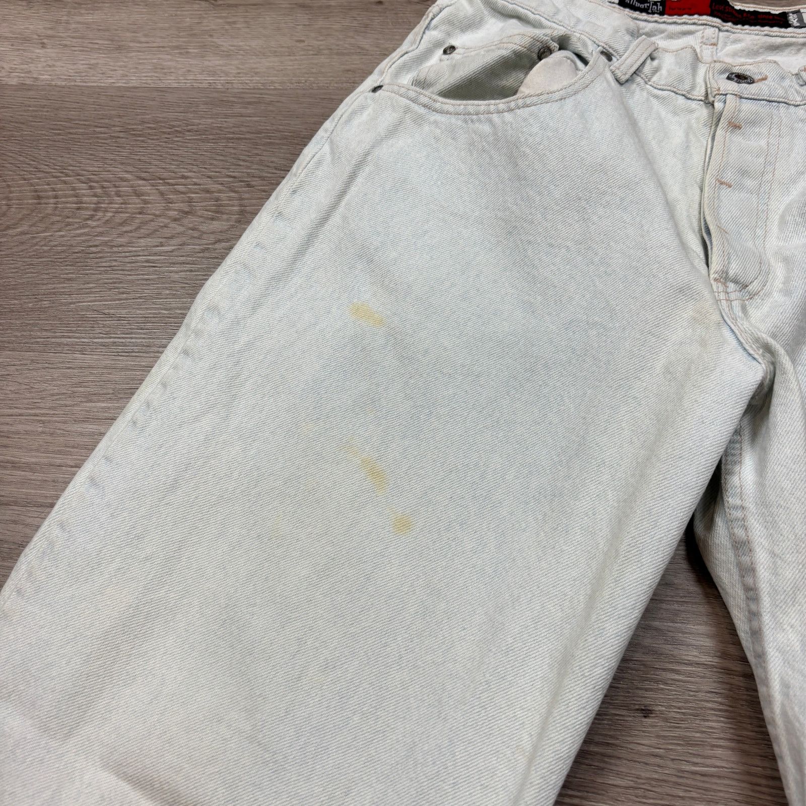 Levi's × Vintage VTG 90s Levi's Silvertab Loose Baggy Tapered Jeans 31x32 Y2K Size US 31 - 13 Thumbnail