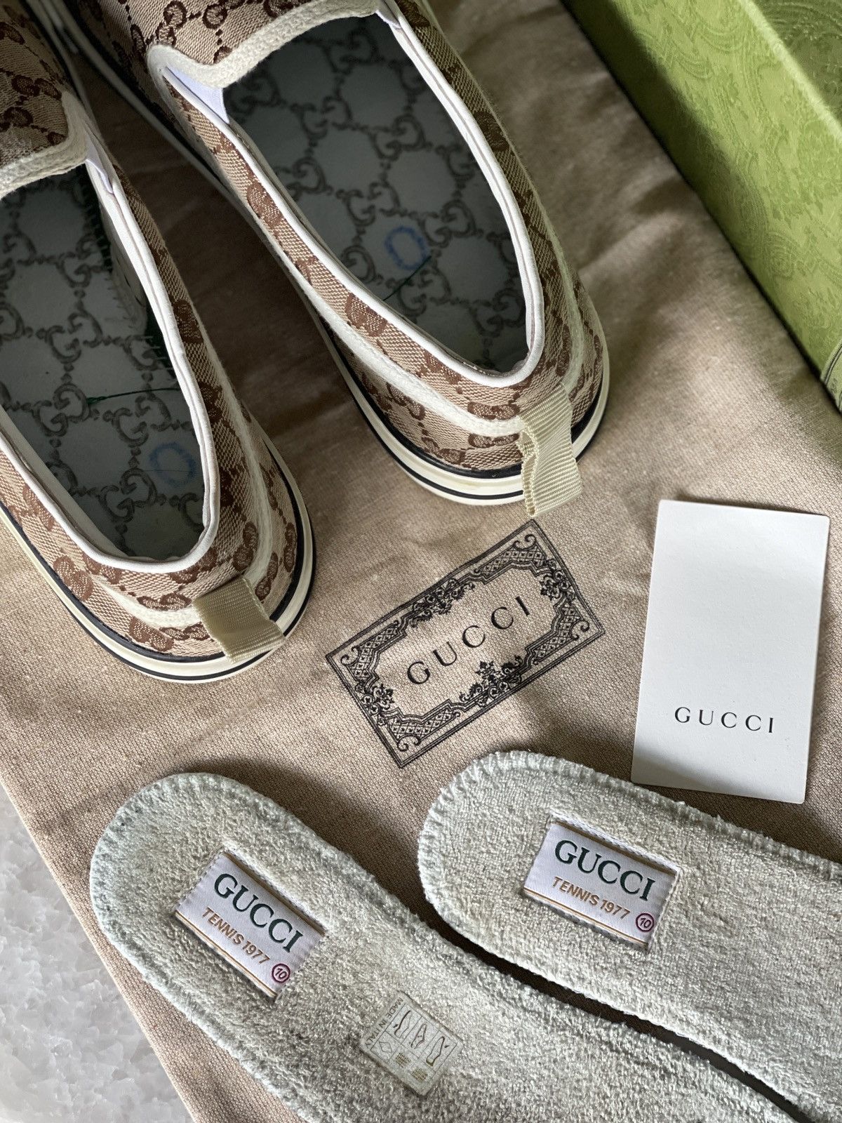 Gucci Gucci Tennis 1977 Slip Ons UK10 Size US 11 / EU 44 - 8 Thumbnail