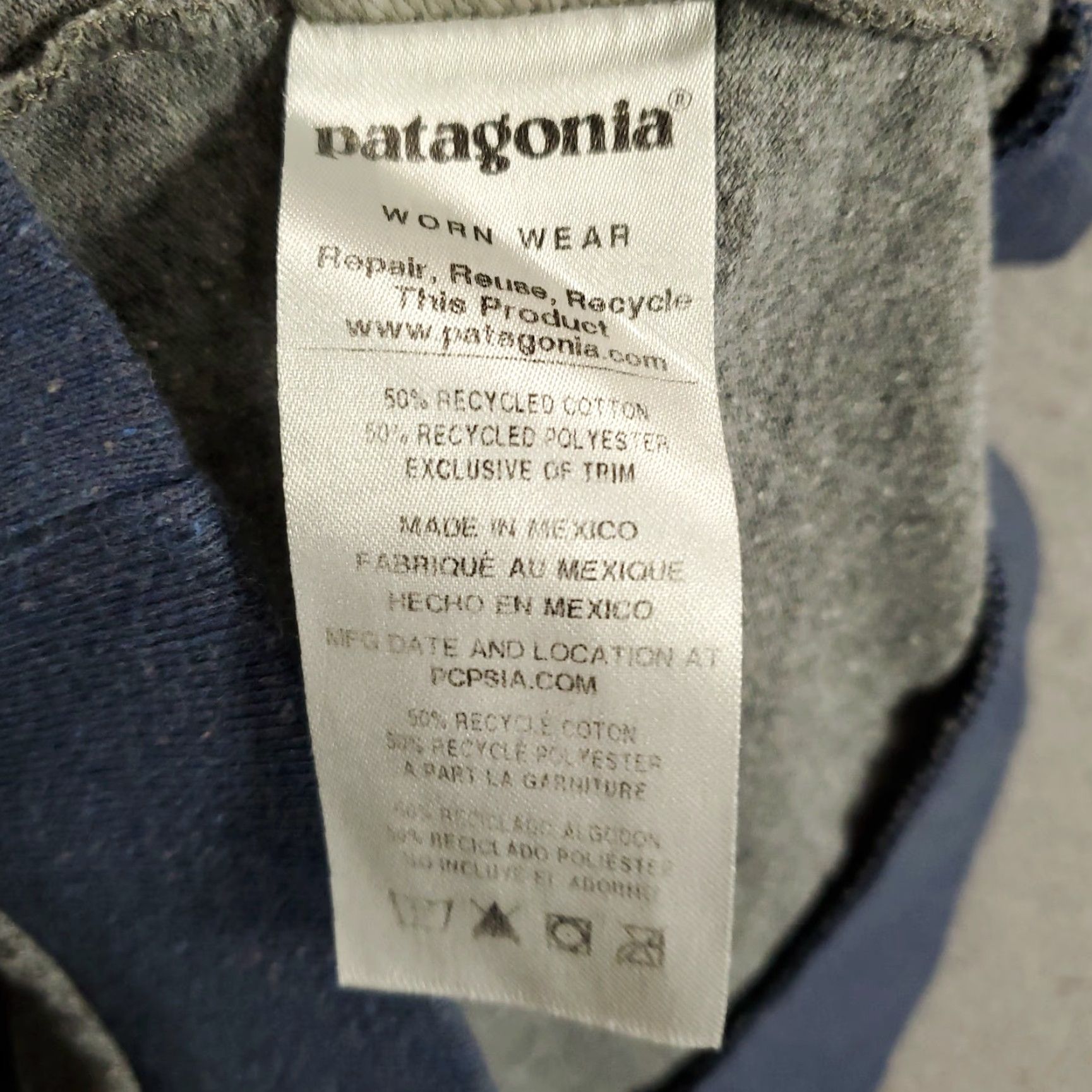 Patagonia Patagonia Shirt Women Medium Defend Wilderness Tee Gray Blue Pullover Raglan Style Basic T-Shirt Size M / US 6-8 / IT 42-44 - 6 Thumbnail
