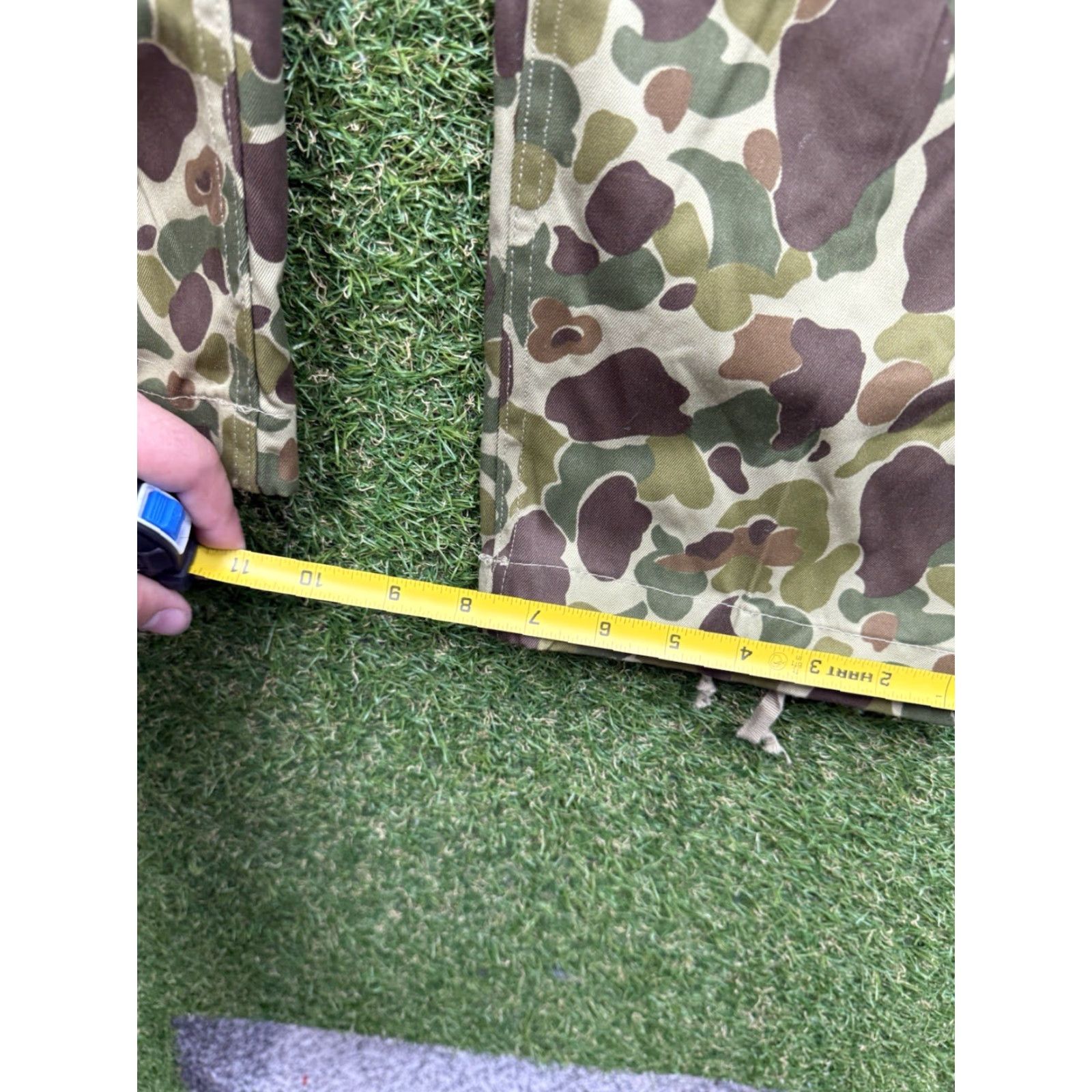 Vintage Mil-Tec BDU Pants Mens Small Pacific Camouflage Cargo Adjustable Waist 28x31 Green Regular Straight Size US 29 - 6 Thumbnail
