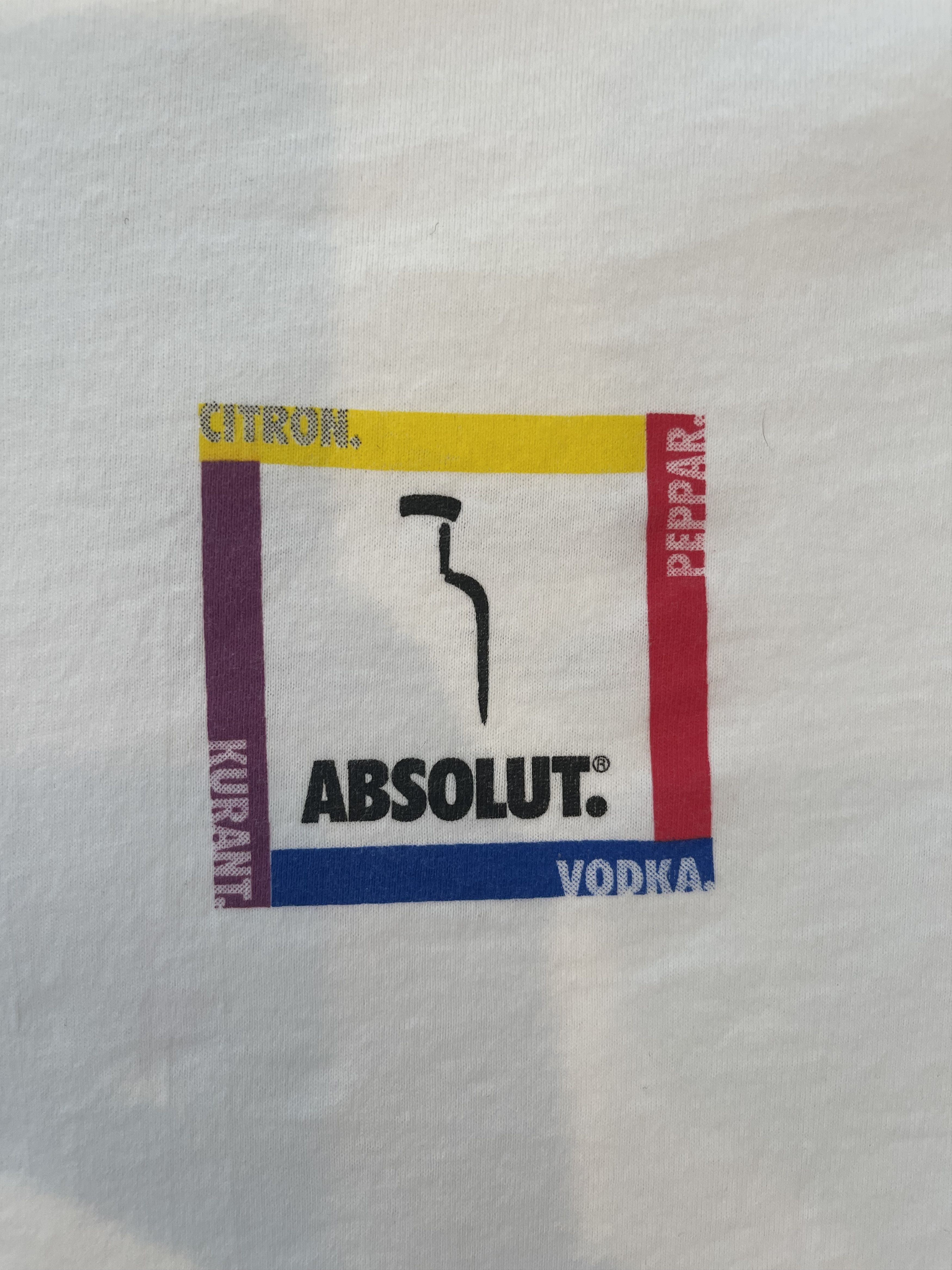 Fruit Of The Loom Vintage 90s Absolut Vodka Promo T-Shirt Size US XL / EU 56 / 4 - 3 Thumbnail