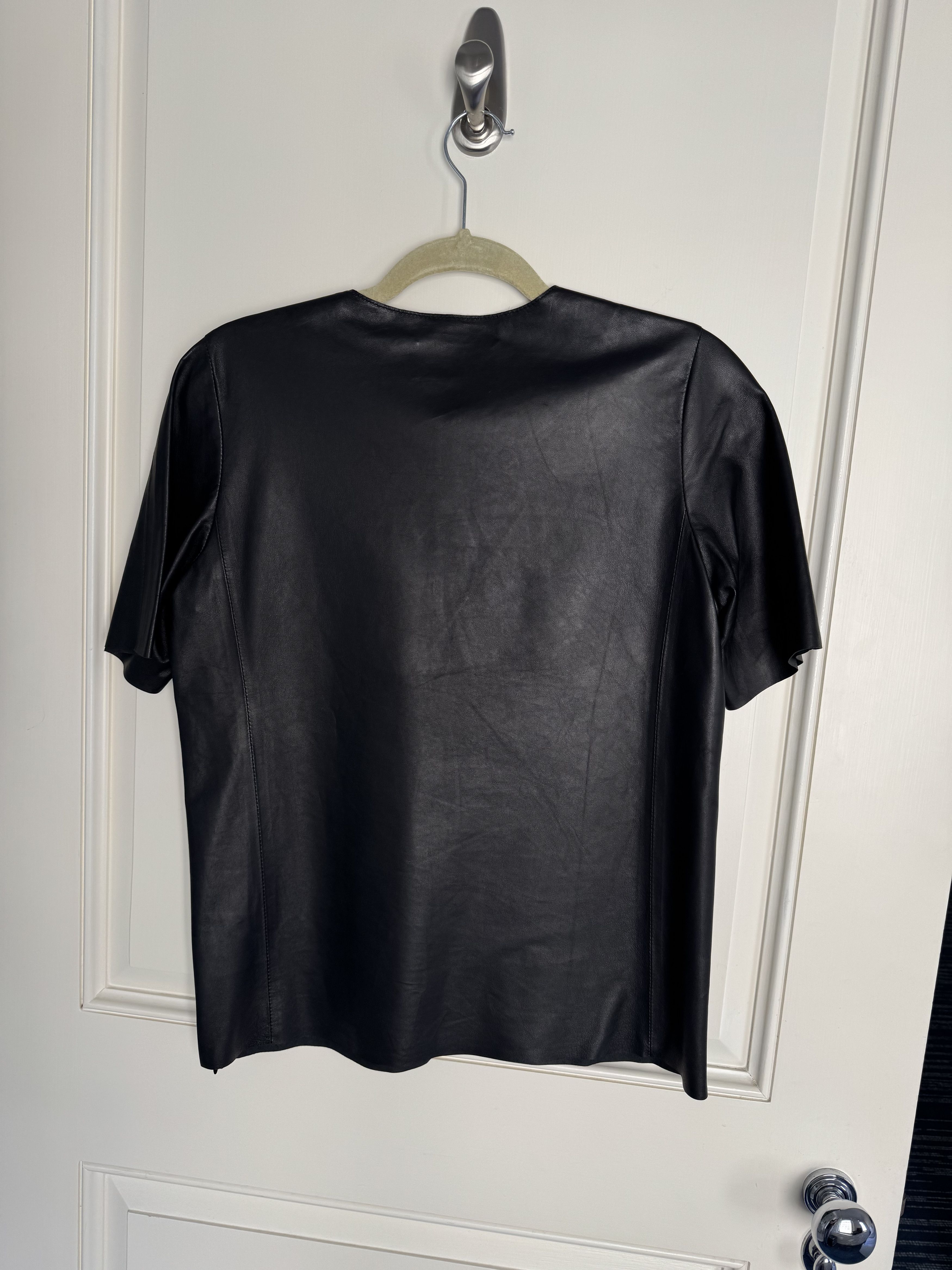 Maison Margiela Leather Short Sleeved Shirt Size S / US 4 / IT 40 - 2 Thumbnail