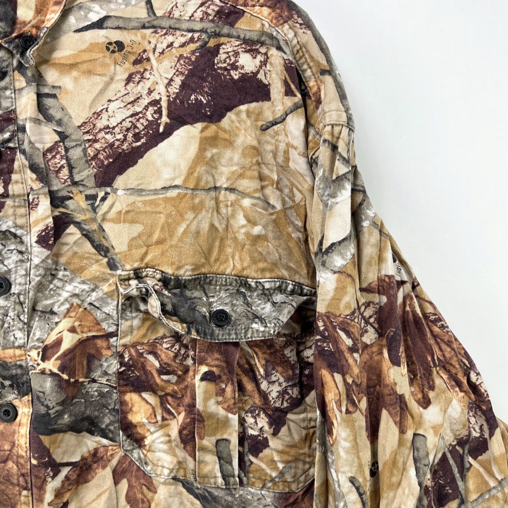 Vintage VINTAGE Camo Tree Button-Up Long Sleeve Shirt 2XL Mens 90s Size US XXL / EU 58 / 5 - 3 Thumbnail