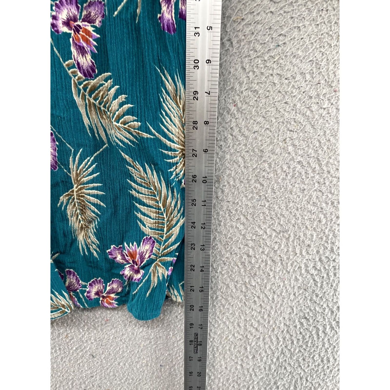 Vintage VINTAGE California Krush Elastic Waist Shorts Womens M Hawaiian Print Beige USA Size 32" / US 10 / IT 46 - 4 Thumbnail