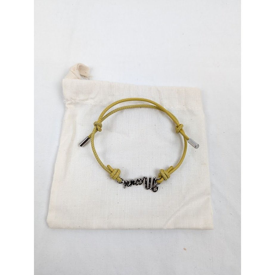 Marni o1rshd1 Size: M / Leather Logo Bracelet In Yellow Size ONE SIZE - 1 Thumbnail