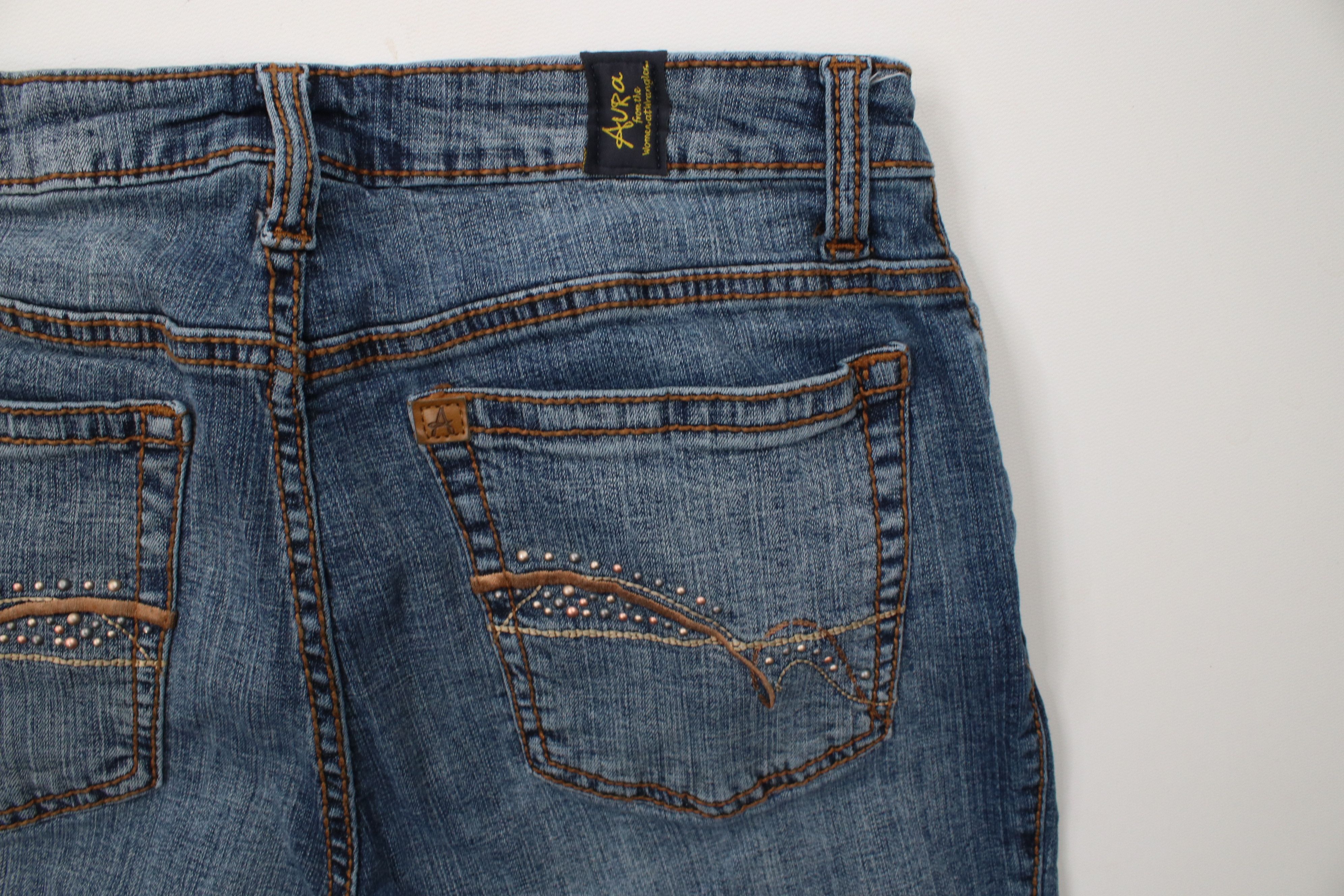Vintage Vintage Y2K Streetwear Stretch Flared Denim Jeans Blue Size 28" / US 6 / IT 42 - 13 Thumbnail