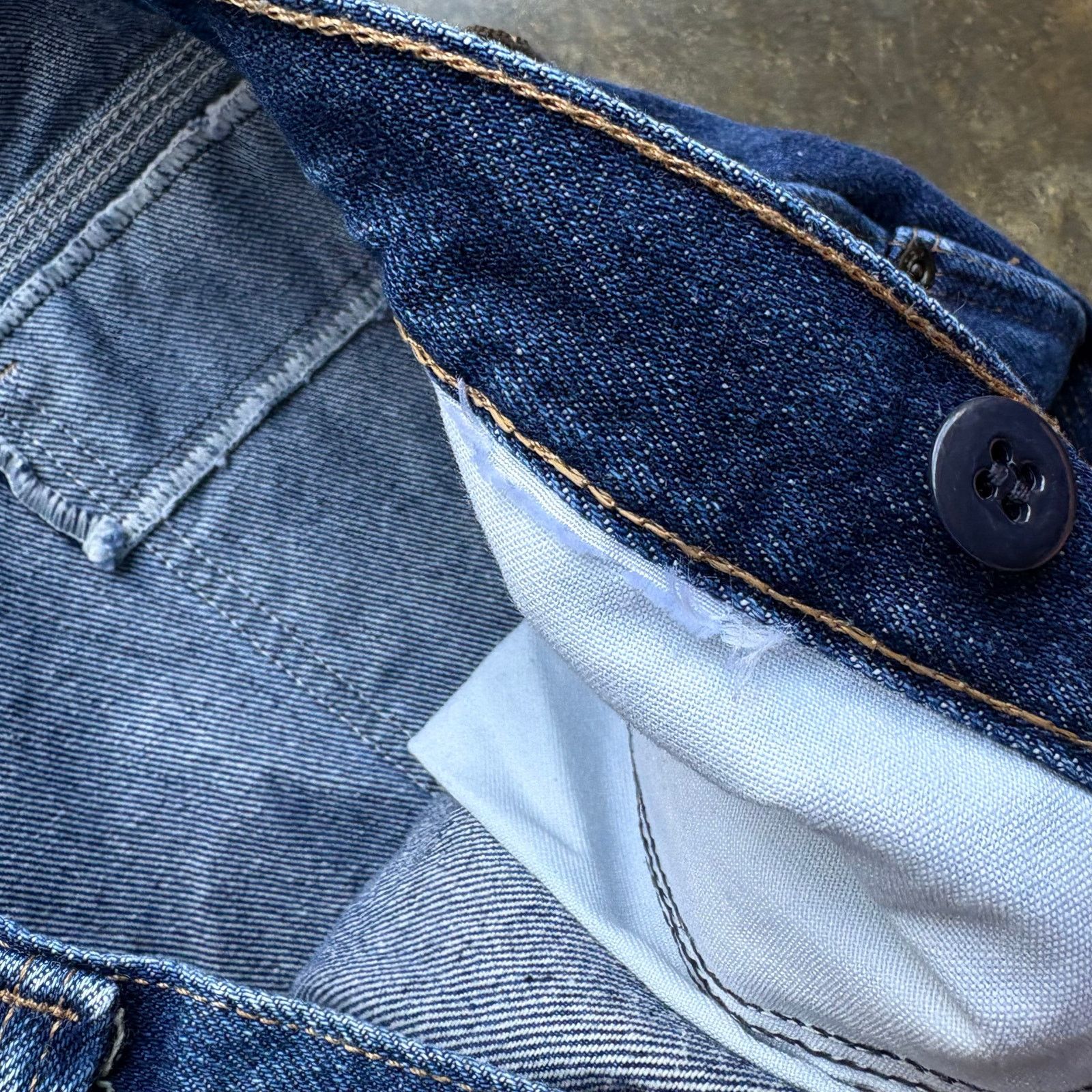 Wrangler Vintage Baggy Y2K Carhartt Style Double Knee Blue Jeans Size US 34 / EU 50 - 4 Thumbnail