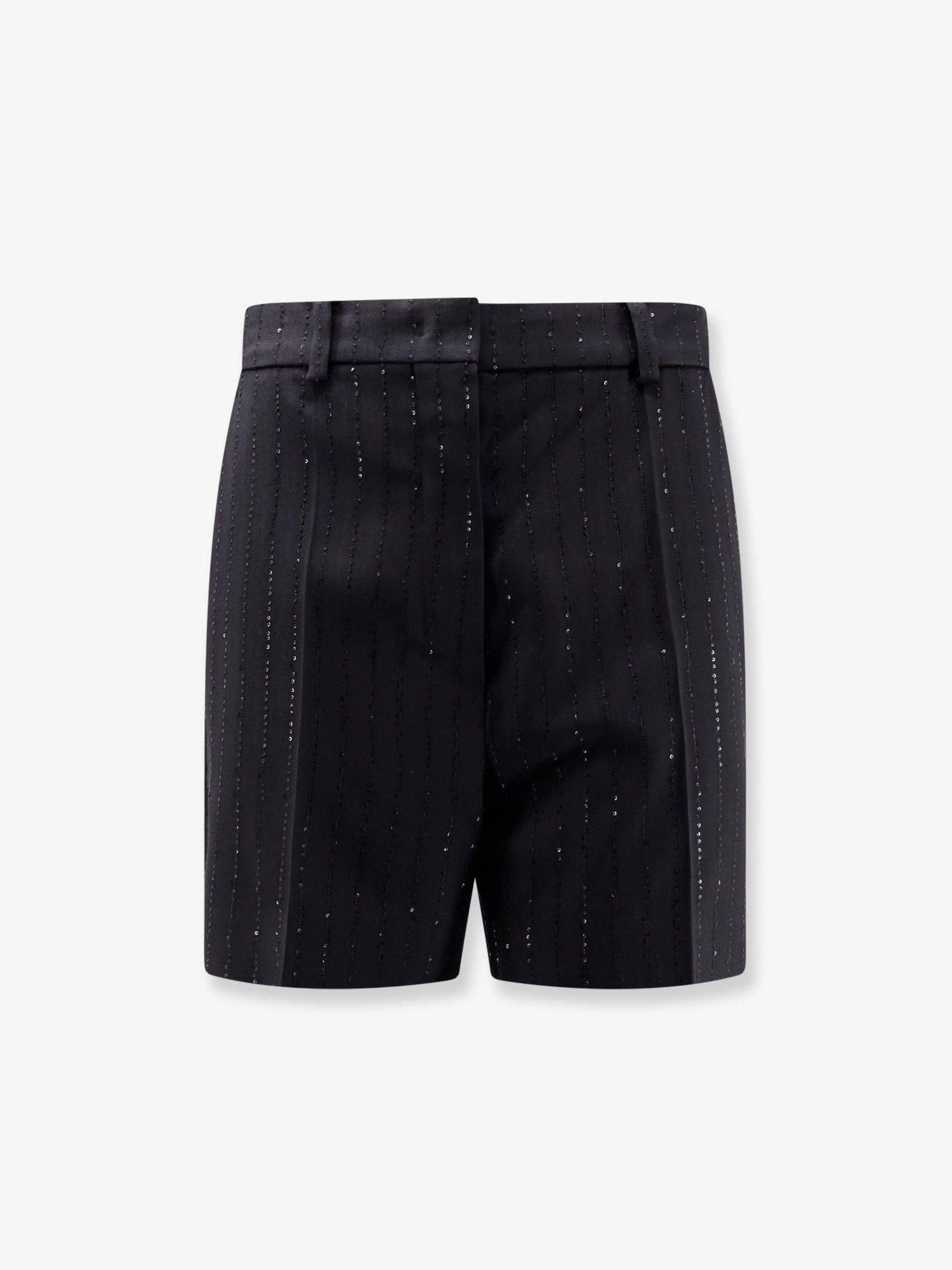 Max Mara Siberia Virgin Wool Shorts With Sequins Size 30" / US 8 / IT 44 - 1 Thumbnail