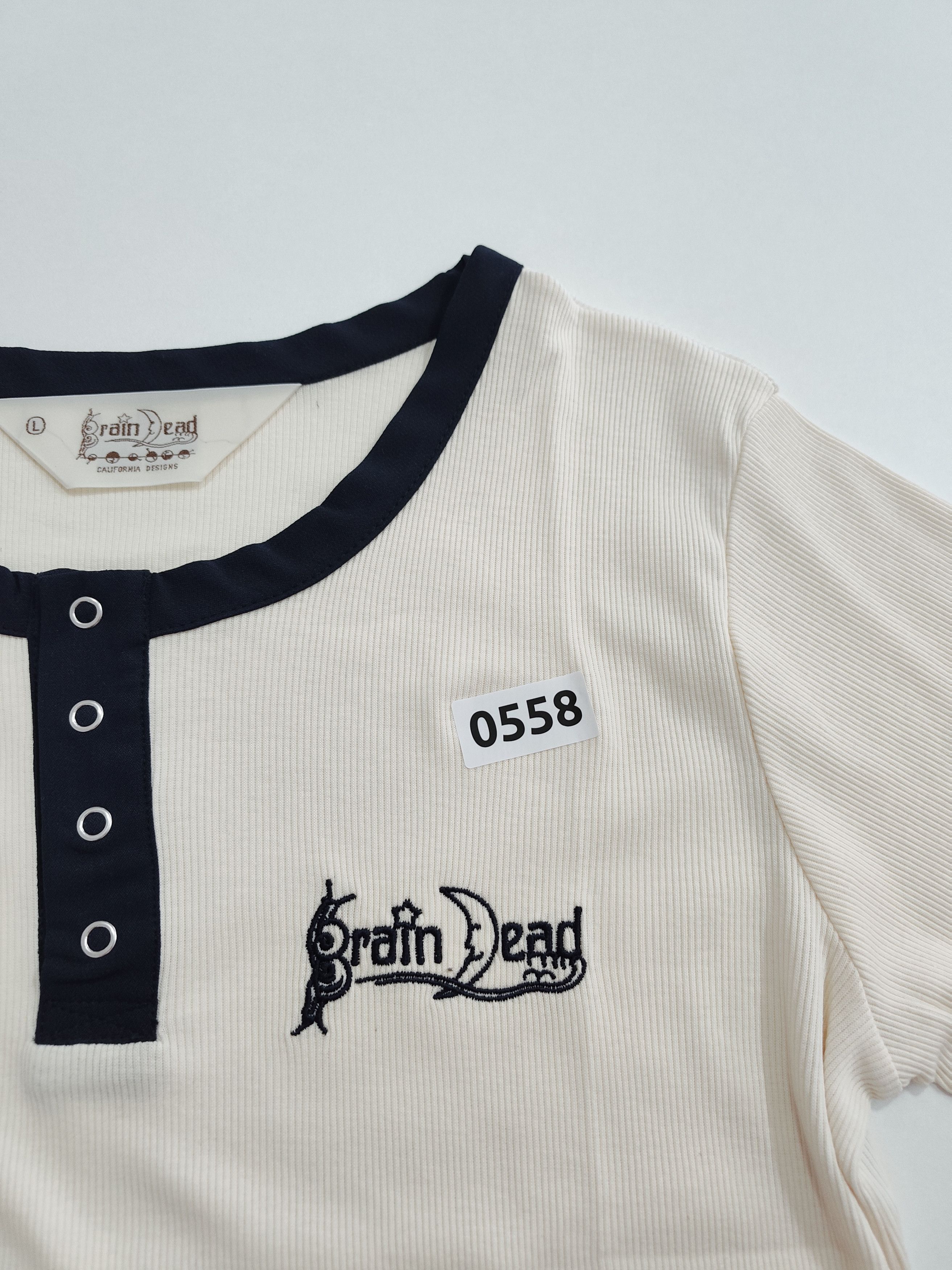 Brain Dead Brain dead "Ribbed Henley" Size L / US 10 / IT 46 - 7 Thumbnail