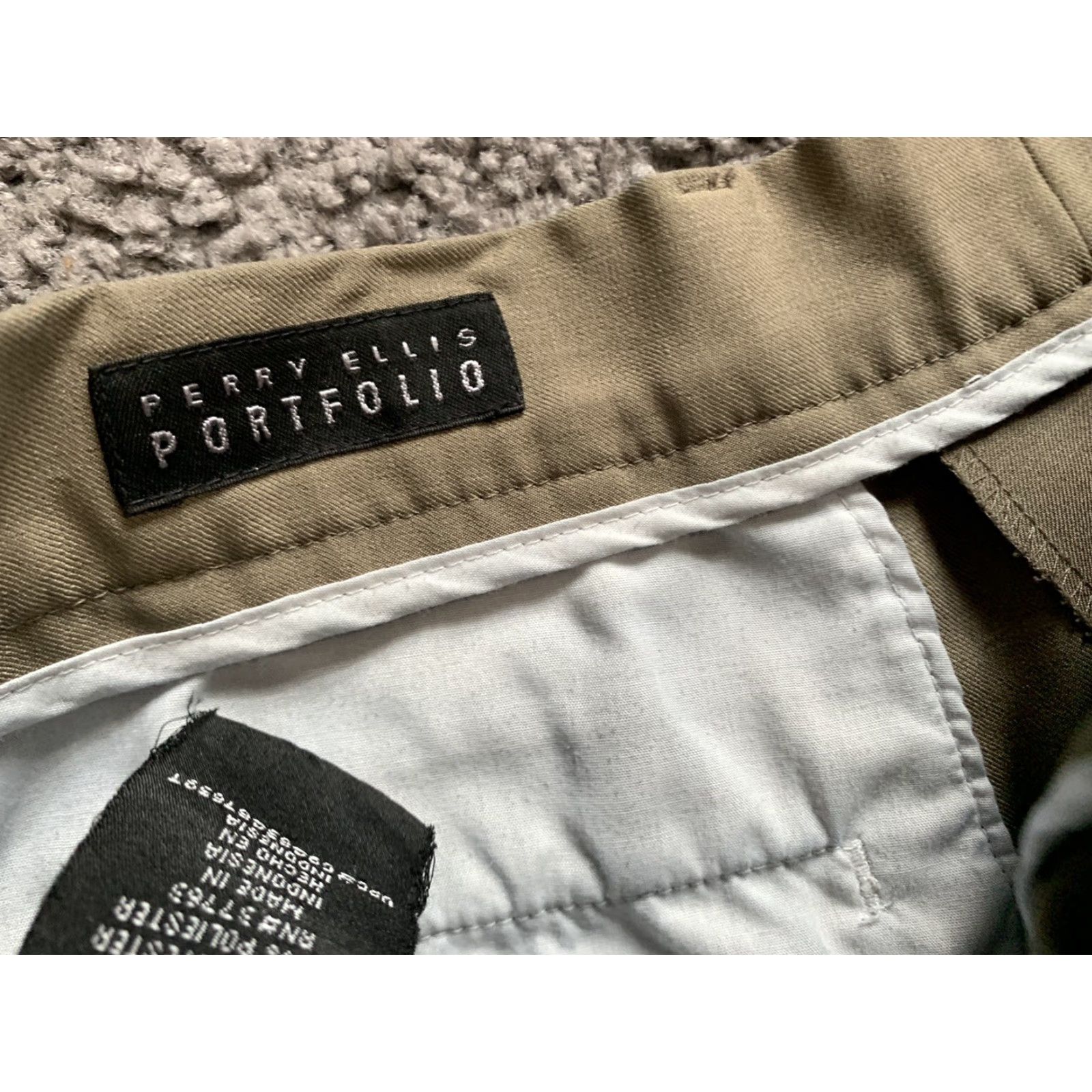Perry Ellis PERRY ELLIS PORTFOLIO Men's Pants Designed Regular Fit.Size 34×30 Flat Front Size US 34 / EU 50 - 4 Thumbnail