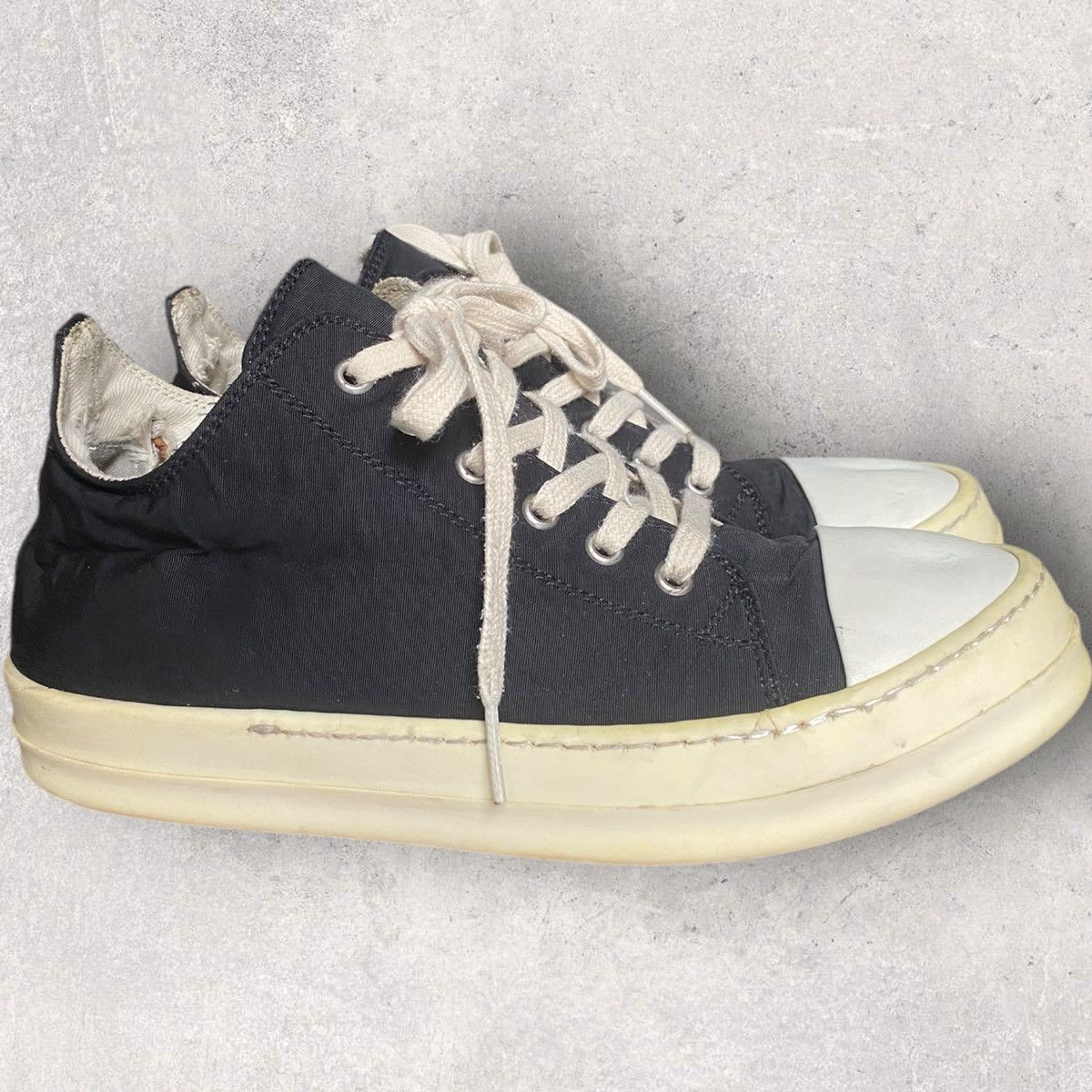 Rick Owens Canvas Ramones Low Top Size US 9 / IT 39 - 2 Thumbnail