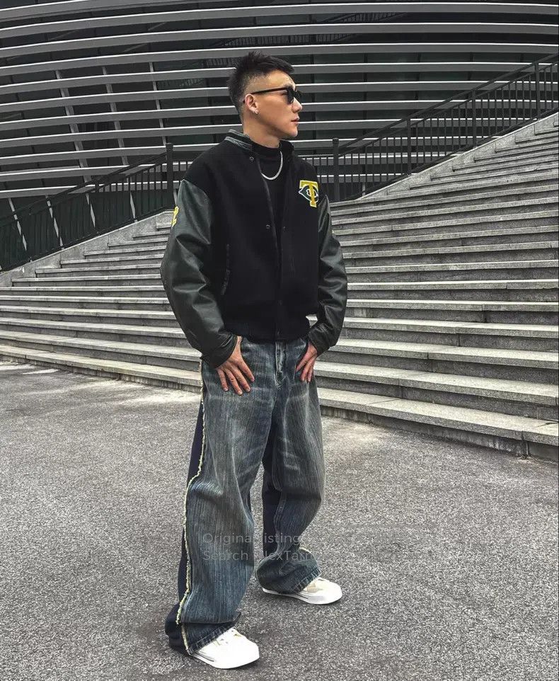 Balenciaga Balenciaga size XS Distressed Patchwork Denim Long Pants Size US 27 - 3 Thumbnail
