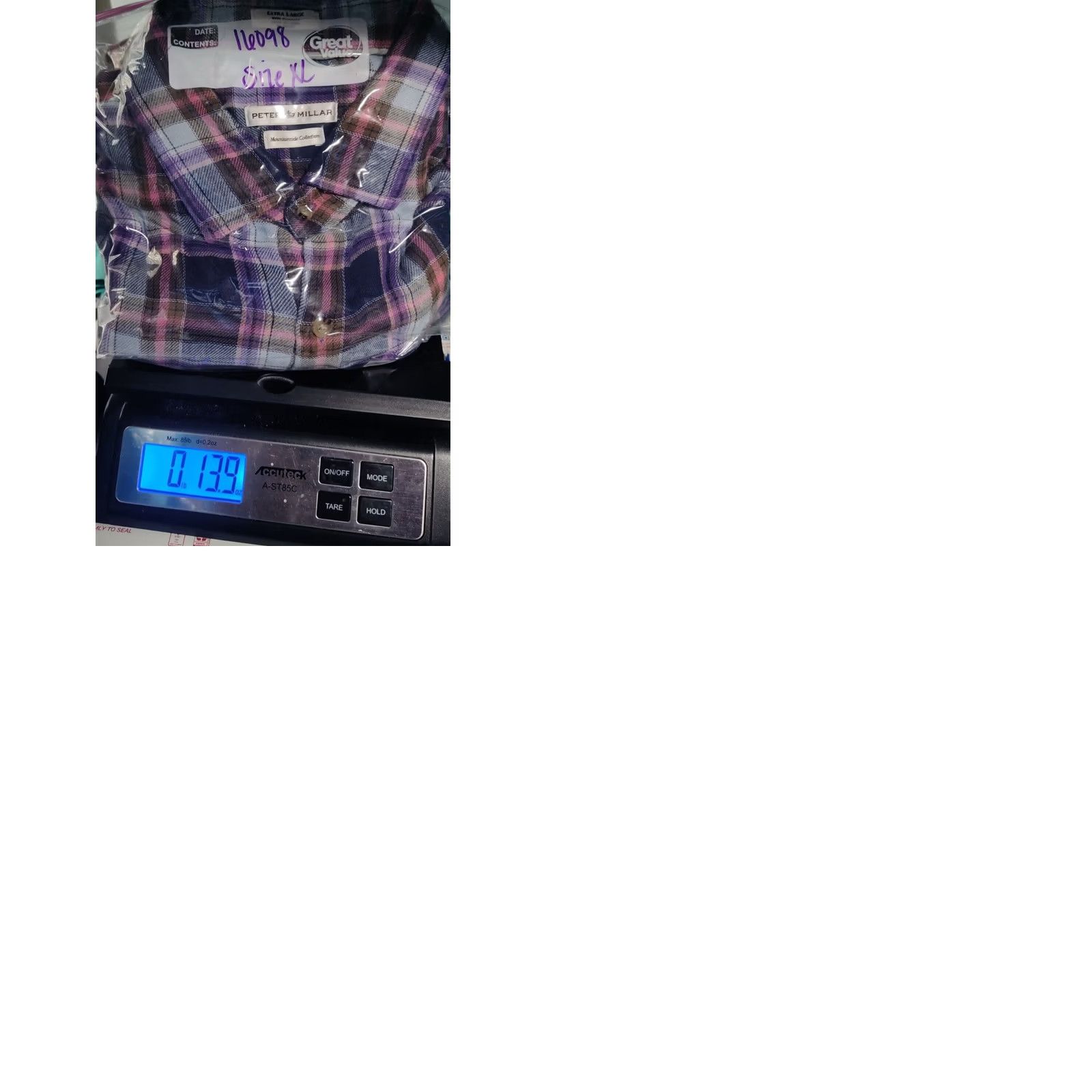 Peter Millar PETER MILLAR MOUNTAIN SIDE COLLECTION Men XL Purple Plaid Cotton Soft Flannel Shirt Size US XL / EU 56 / 4 - 10 Thumbnail