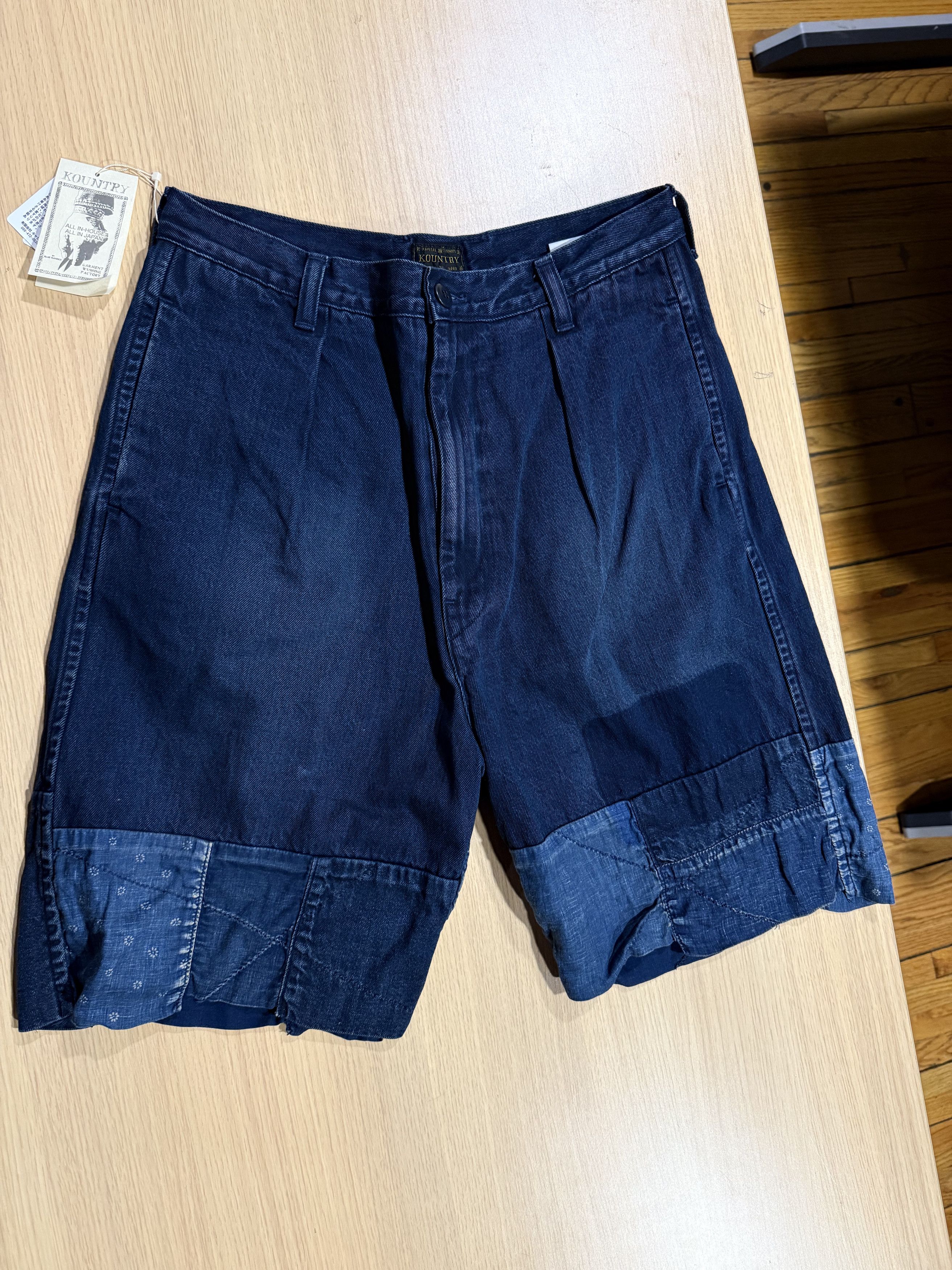 Kapital Kapital IDG×IDG denim shorts (Hütteri make) size 4 Size US 36 / EU 52 - 1 Thumbnail